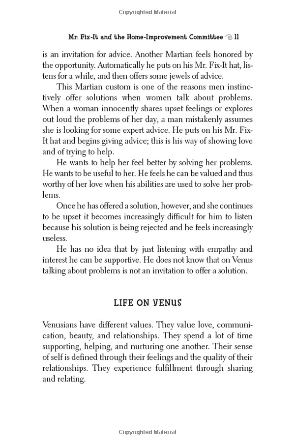 men are from mars, women are from venus