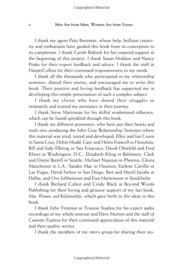 men are from mars, women are from venus : the classic guide to understanding the opposite sex