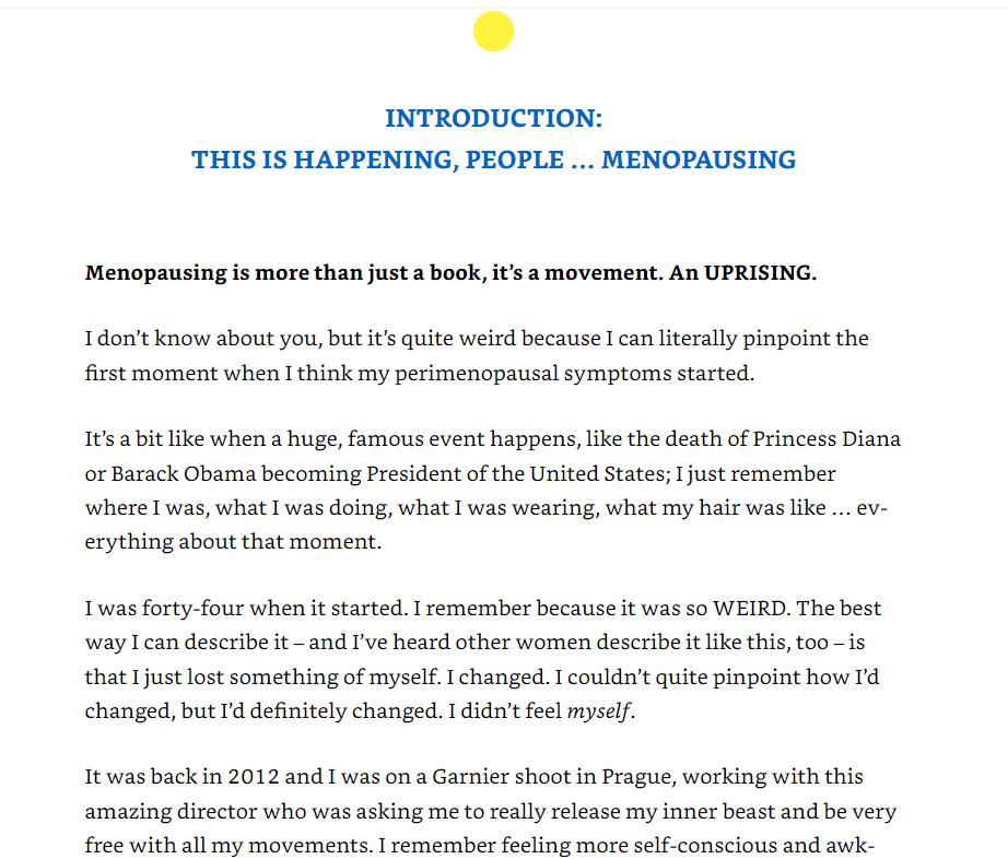 menopausing - the positive roadmap to your second spring