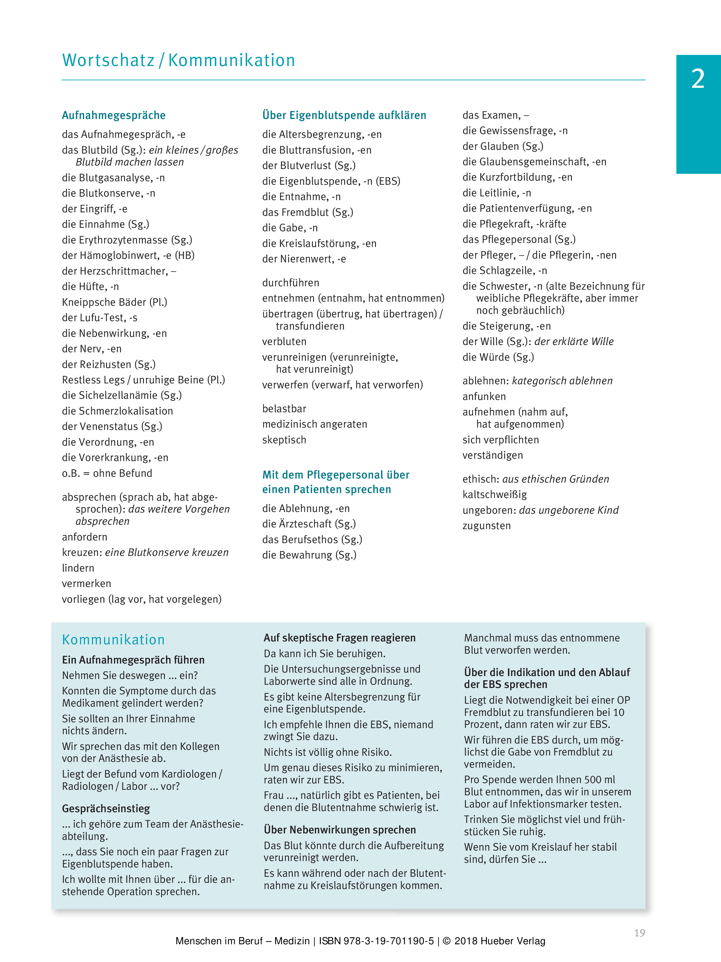 menschen im beruf - medizin: deutsch als fremdsprache / kursbuch mit mp3-cd