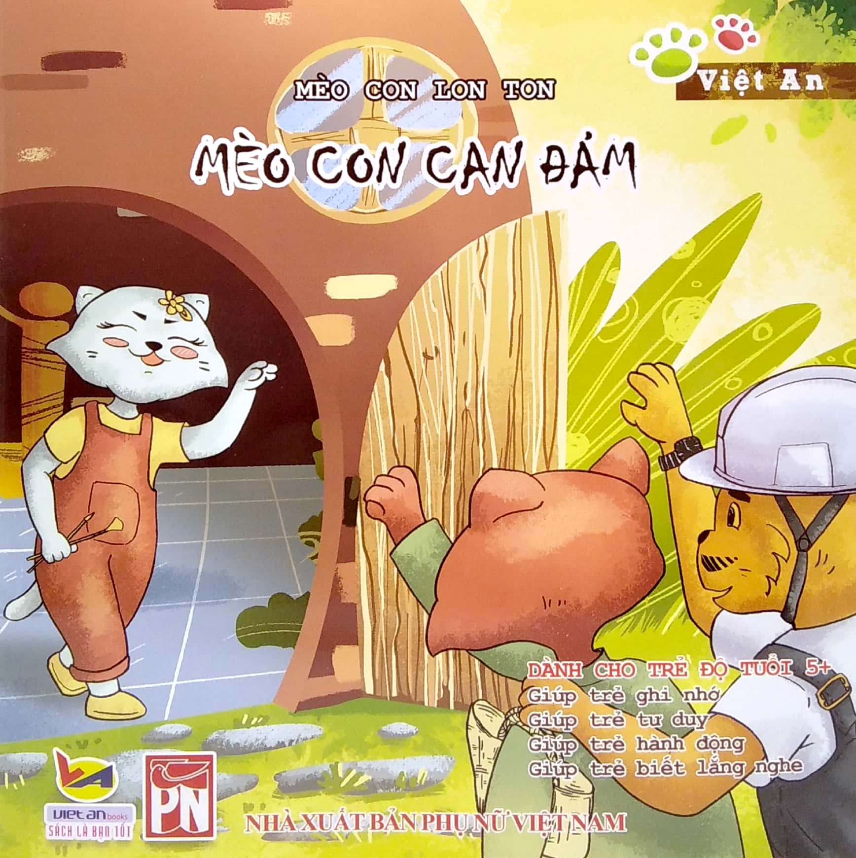 mèo con lon ton - mèo con can đảm
