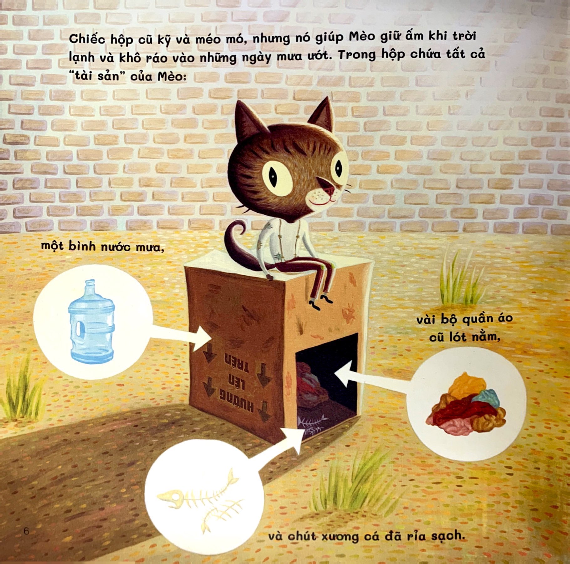 mèo lang thang và bồ câu nhí