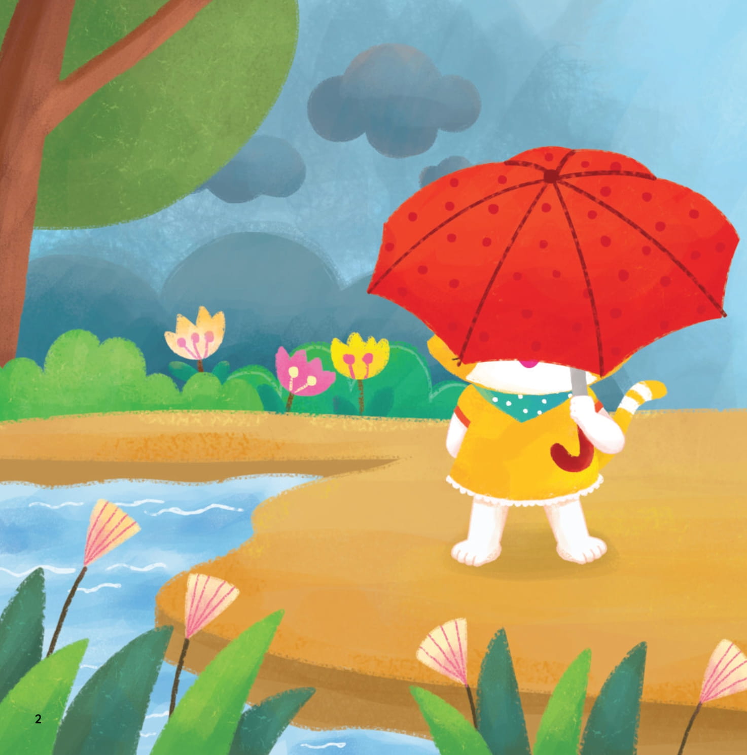 meo meo bé mèo tốt bụng - mưa rồi