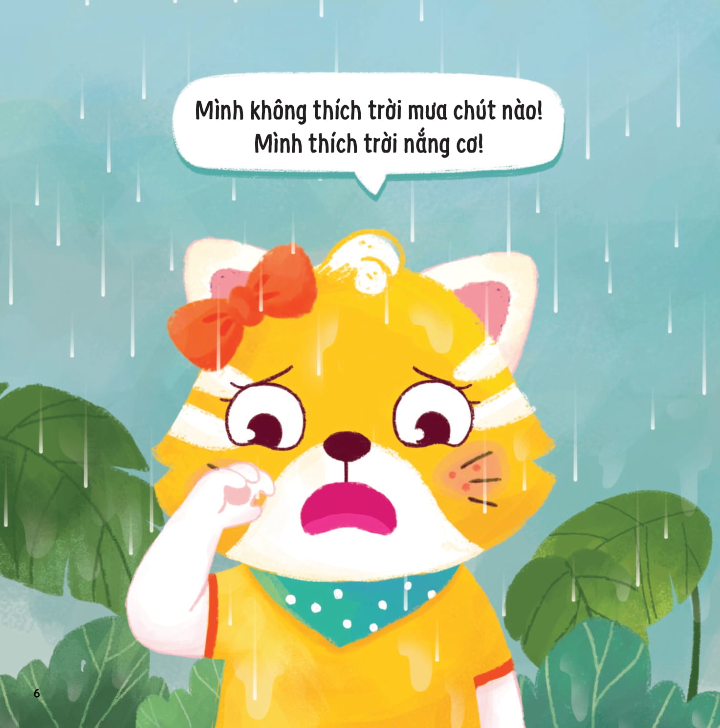 meo meo bé mèo tốt bụng - mưa rồi