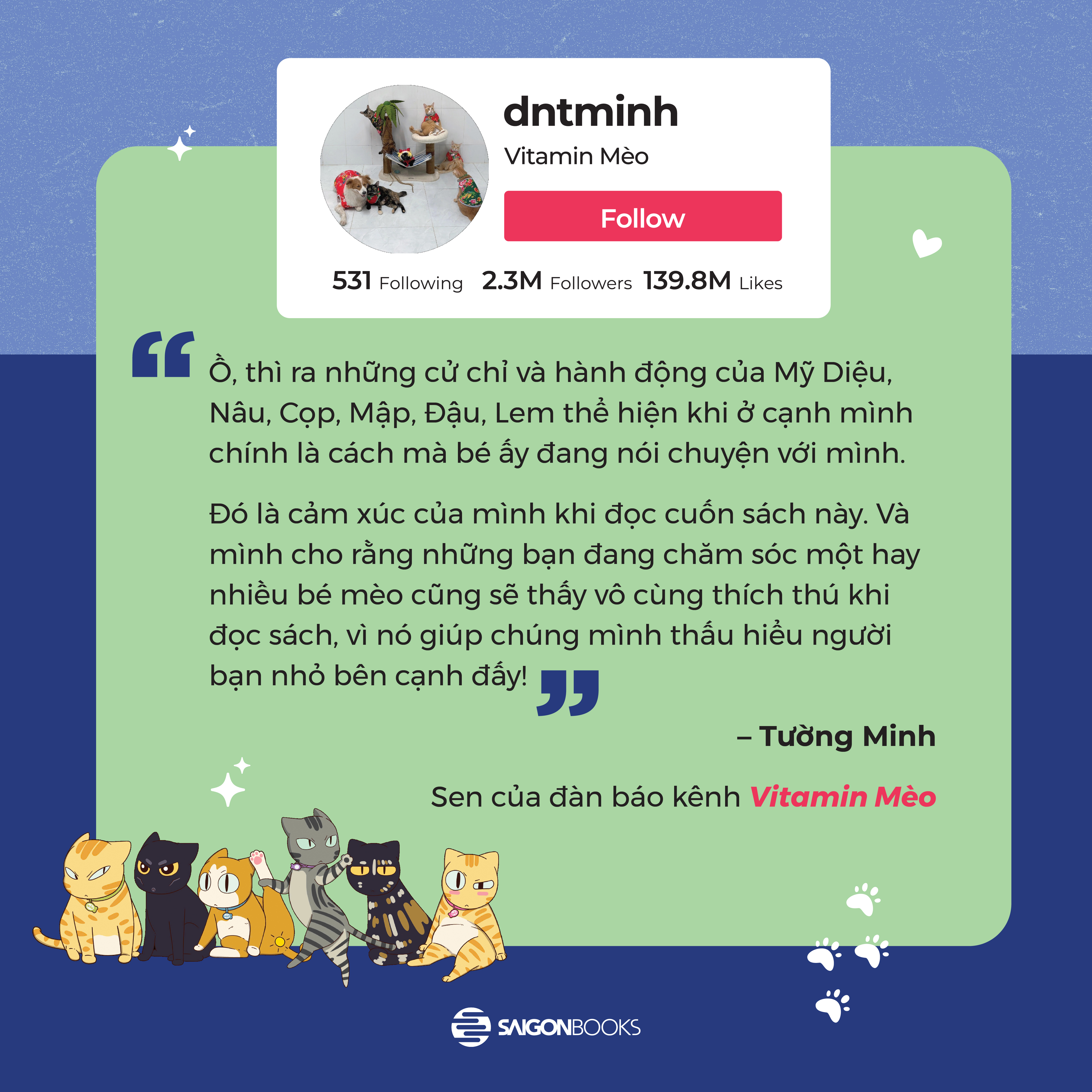 méo mèo meo - bí mật giao tiếp từ cái vẫy đuôi đến tiếng grừ grừ - tặng kèm thẻ đeo mica cá nhân hóa + bộ sticker mèo dễ thương