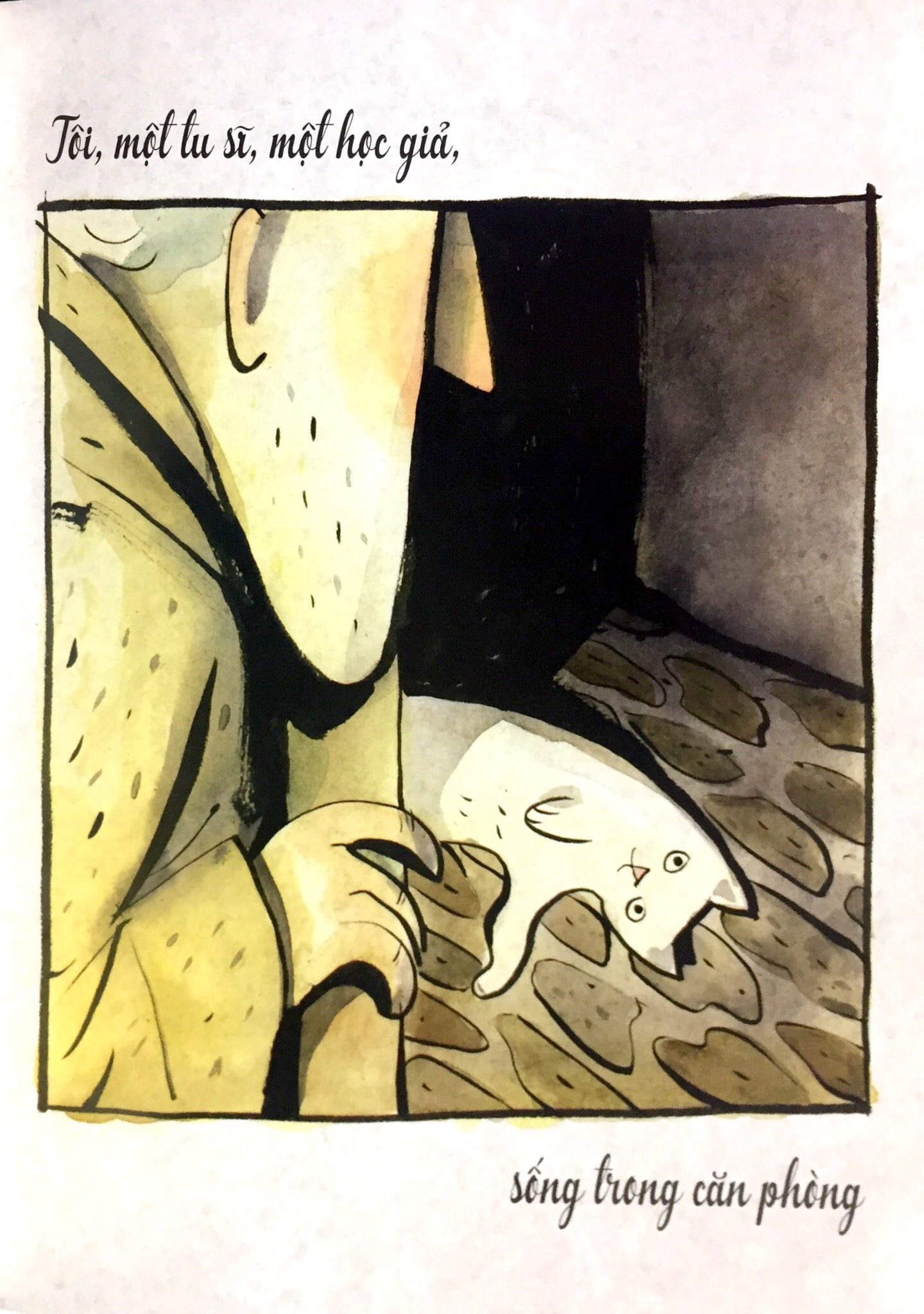 mèo trắng pangur và vị tu sĩ