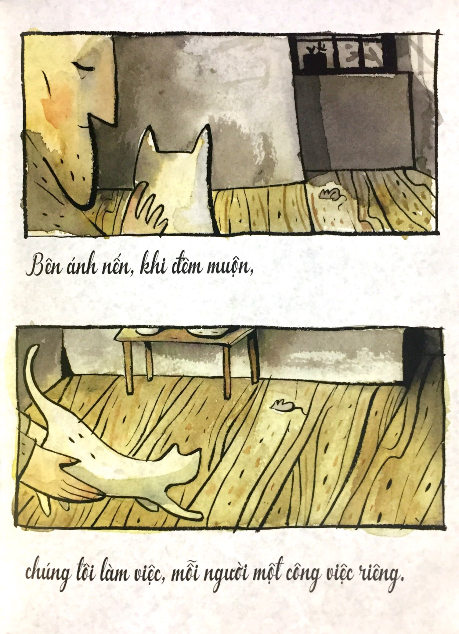 mèo trắng pangur và vị tu sĩ