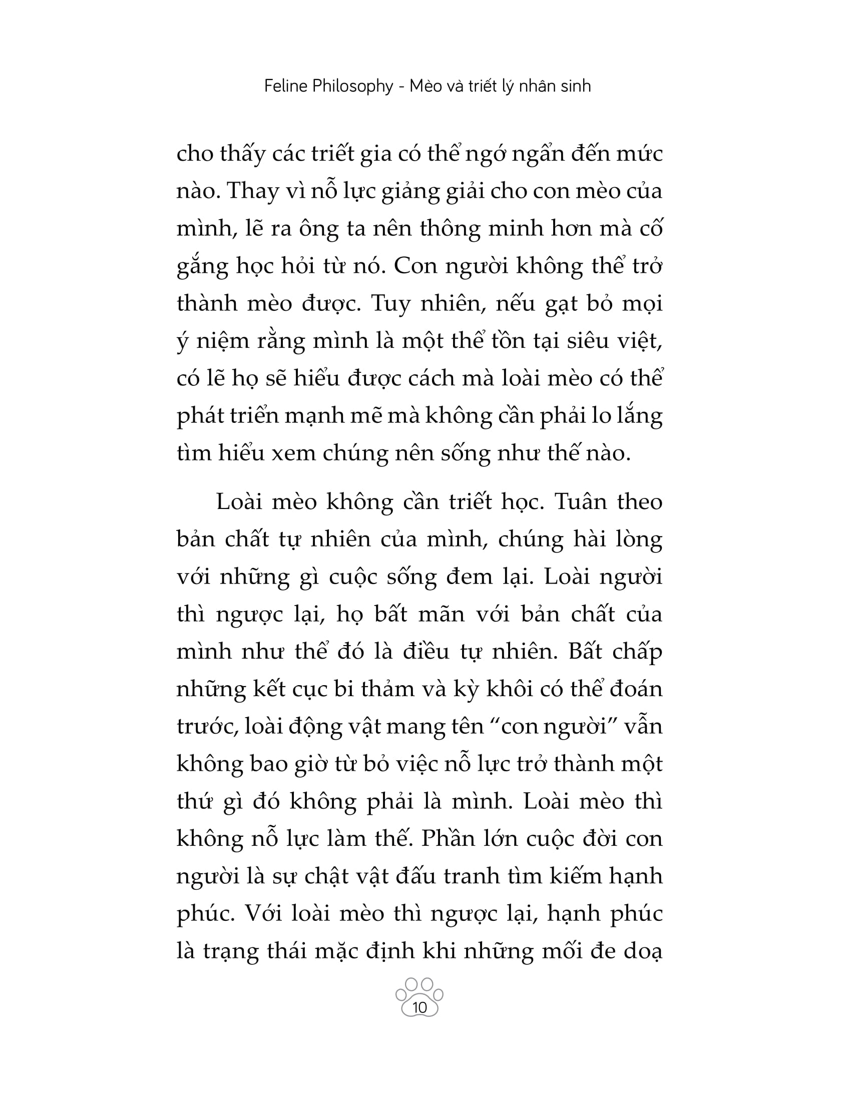 mèo và triết lý nhân sinh