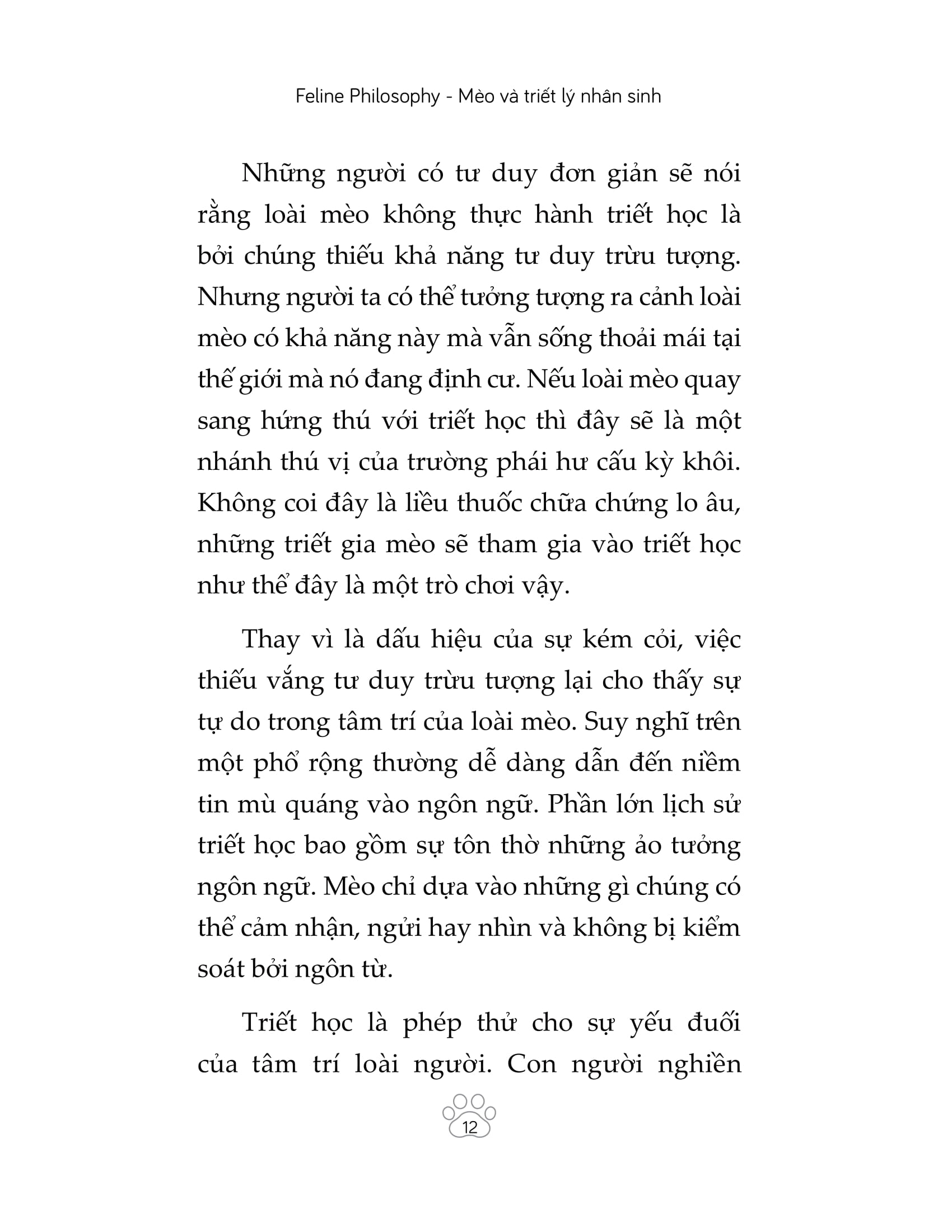 mèo và triết lý nhân sinh