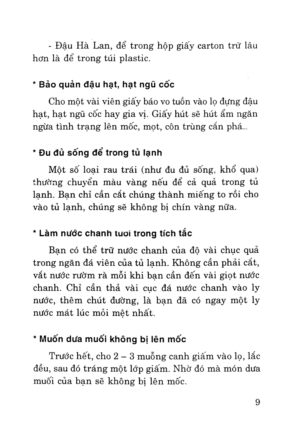 mẹo vặt trong nhà bếp