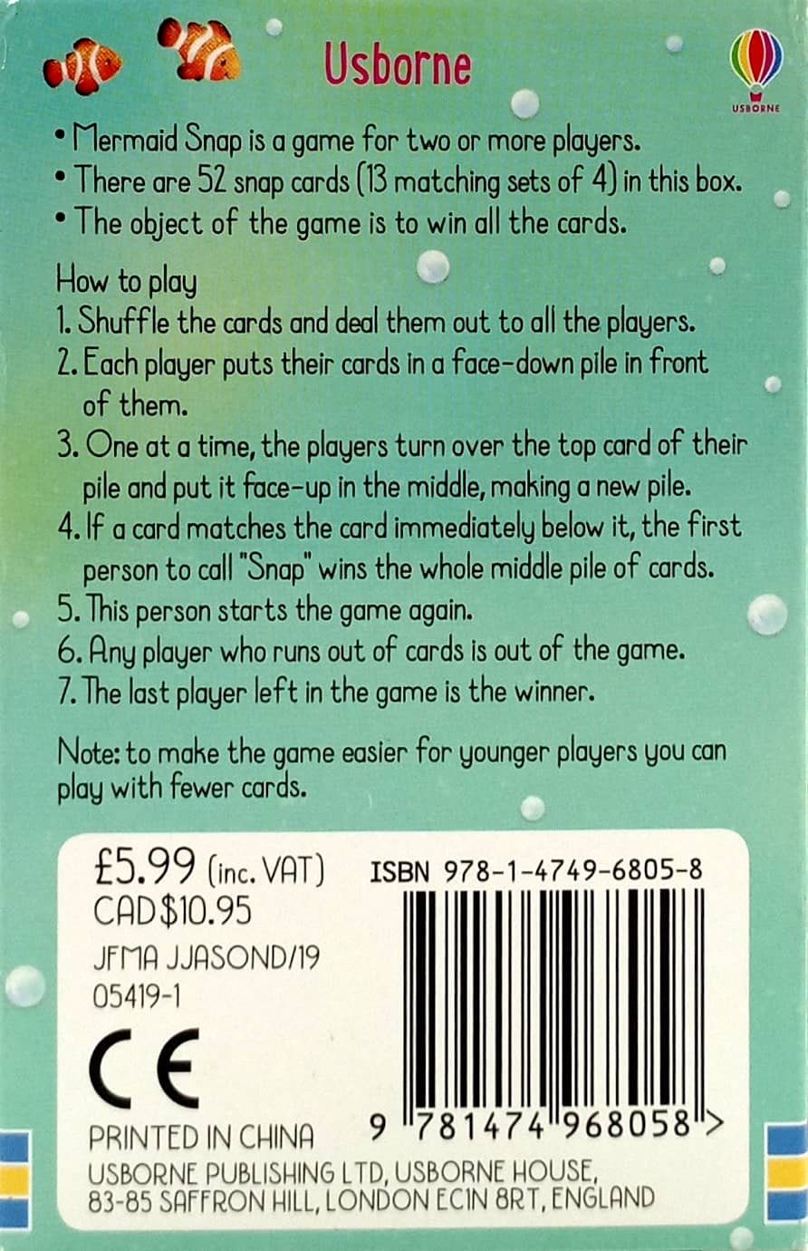 mermaid snap (snap cards)