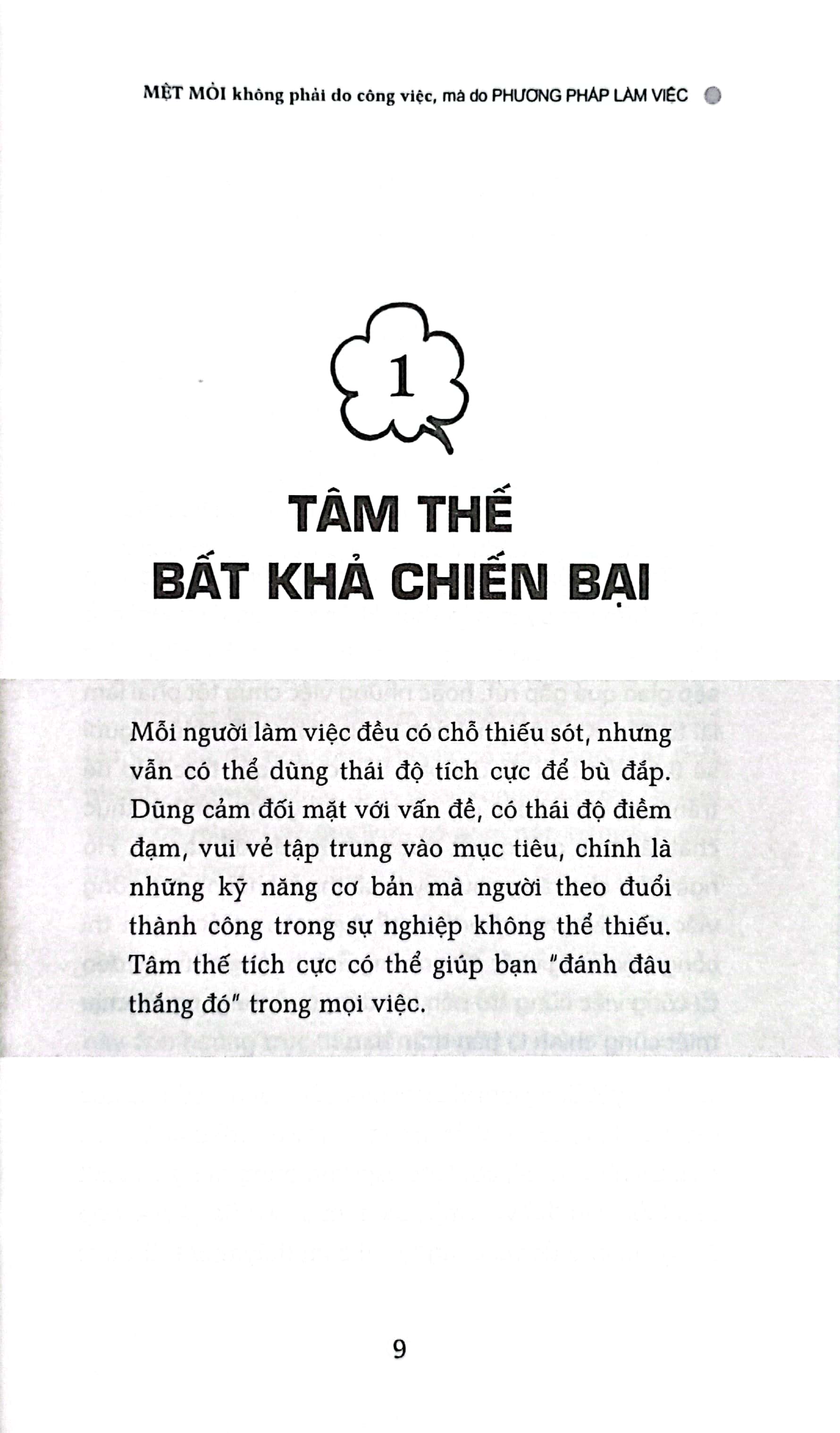 mệt mỏi không phải do công việc mà do phương pháp làm việc