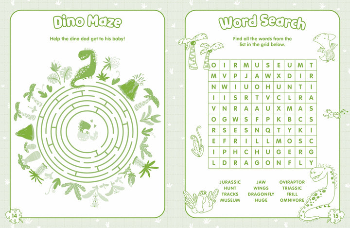 metallic bubble sticker activity book - dinosaur