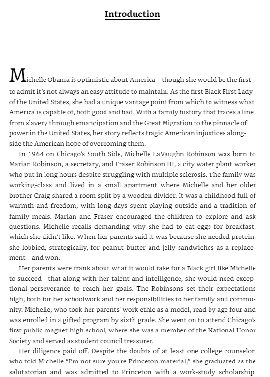 michelle obama - in her own words