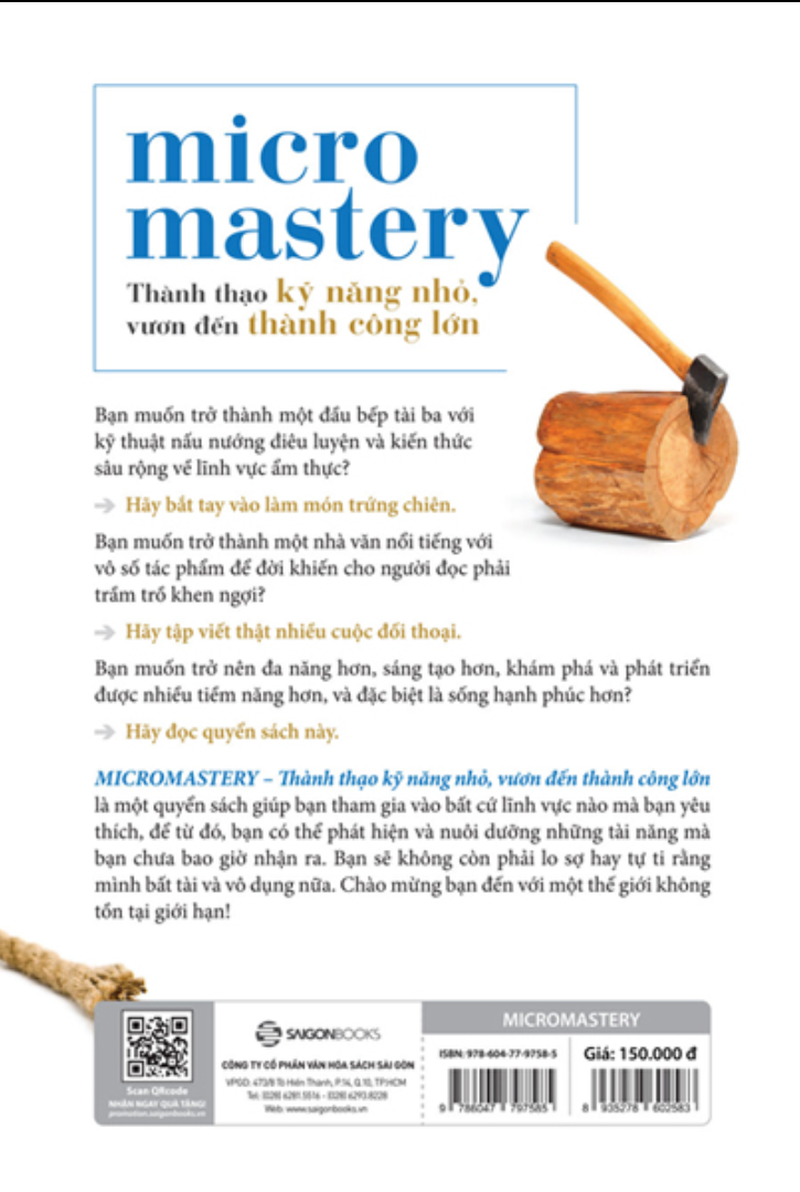 micromastery - thành thạo kỹ năng nhỏ, vươn đến thành công lớn