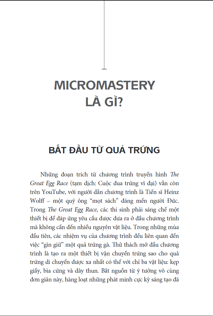micromastery - thành thạo kỹ năng nhỏ, vươn đến thành công lớn