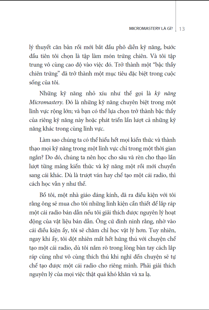 micromastery - thành thạo kỹ năng nhỏ, vươn đến thành công lớn