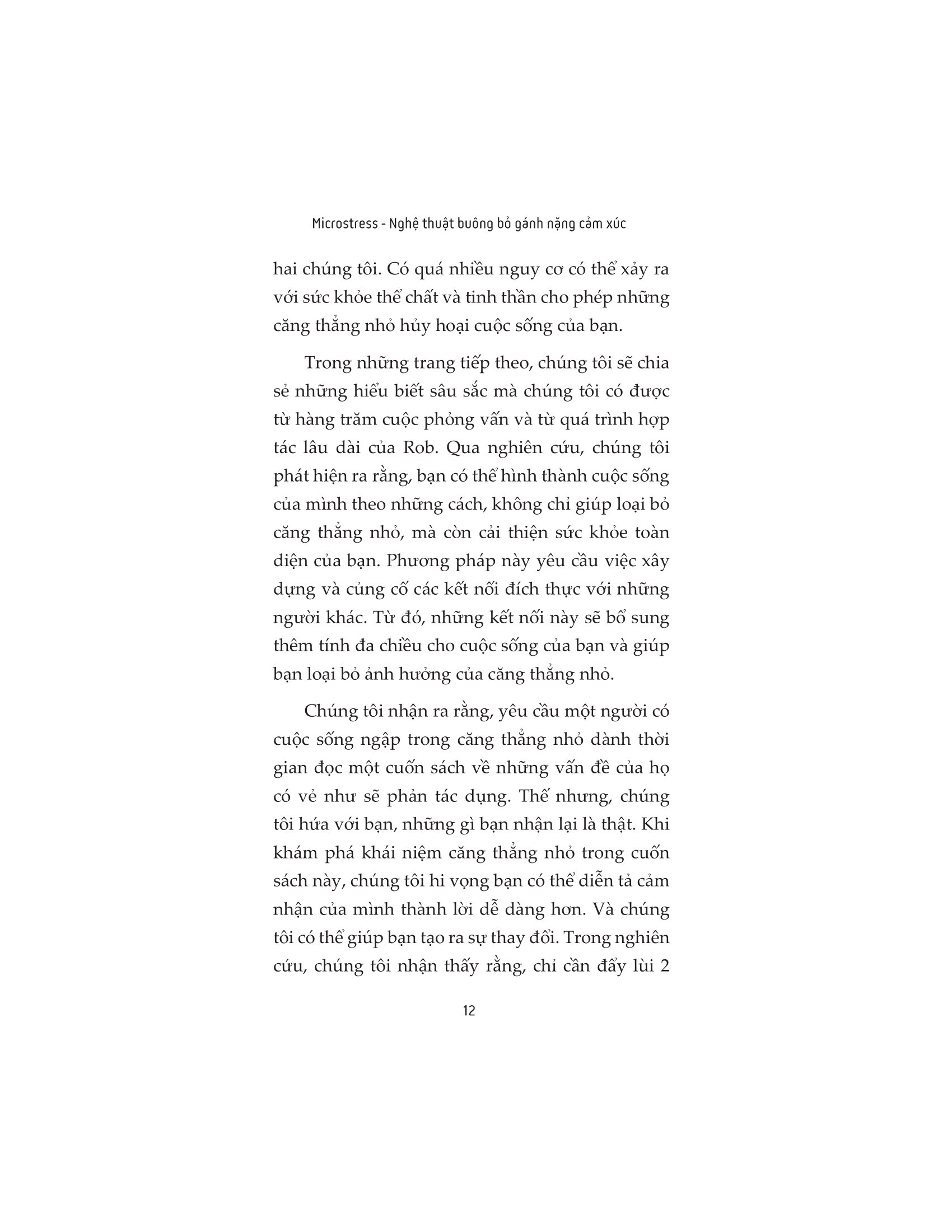 microstress - nghệ thuật buông bỏ gánh nặng cảm xúc