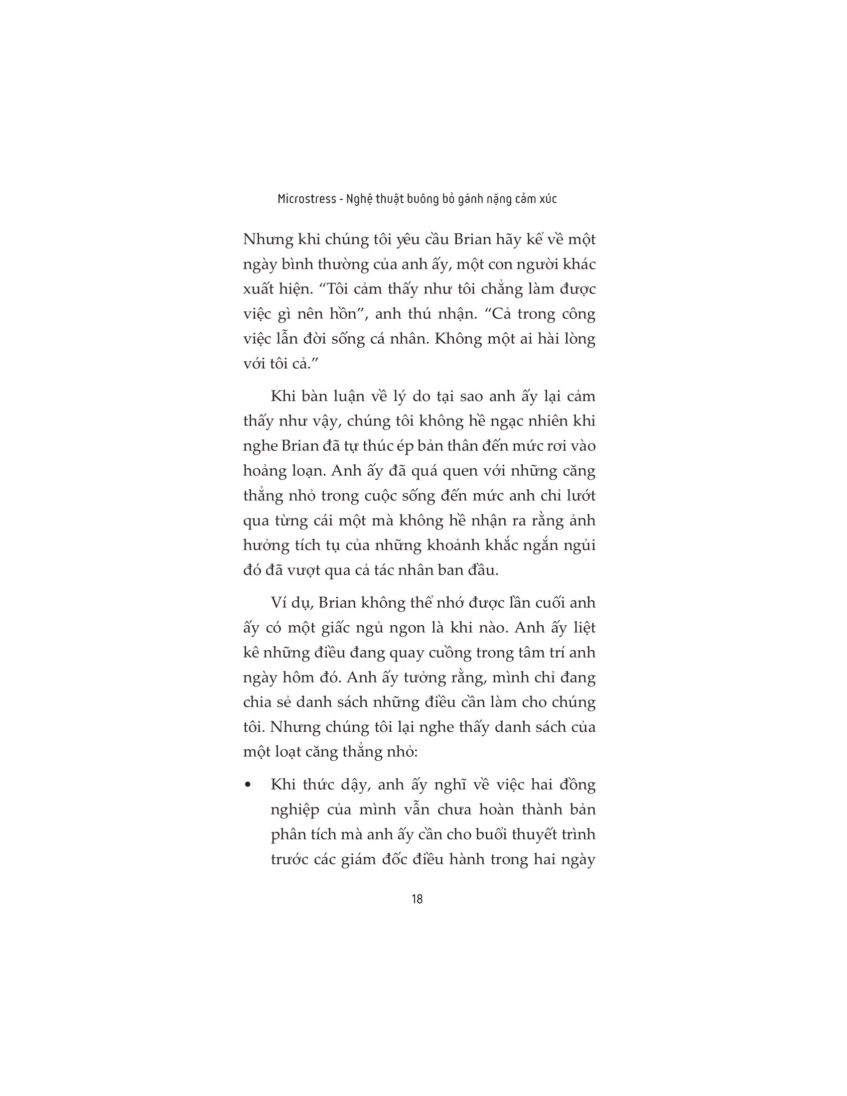 microstress - nghệ thuật buông bỏ gánh nặng cảm xúc