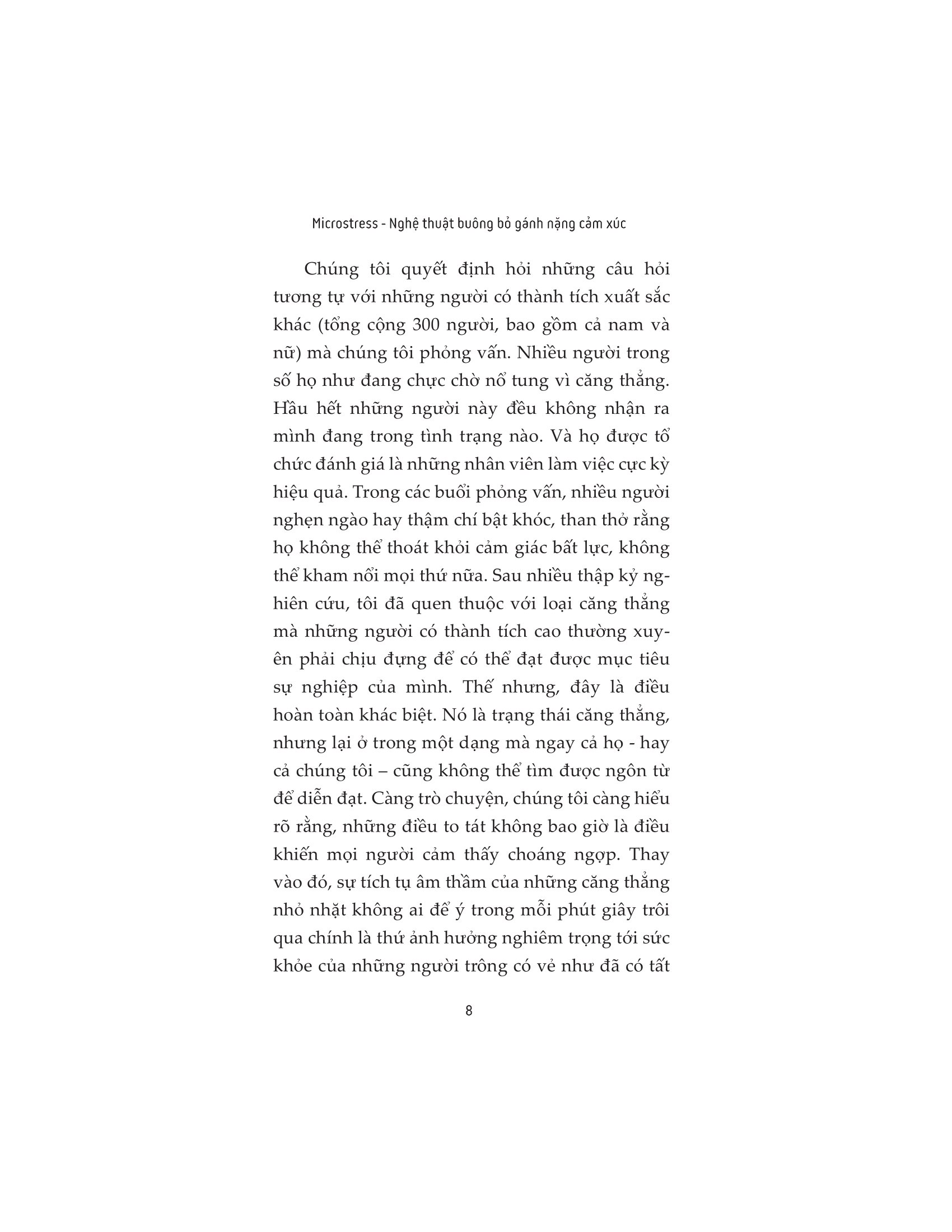 microstress - nghệ thuật buông bỏ gánh nặng cảm xúc