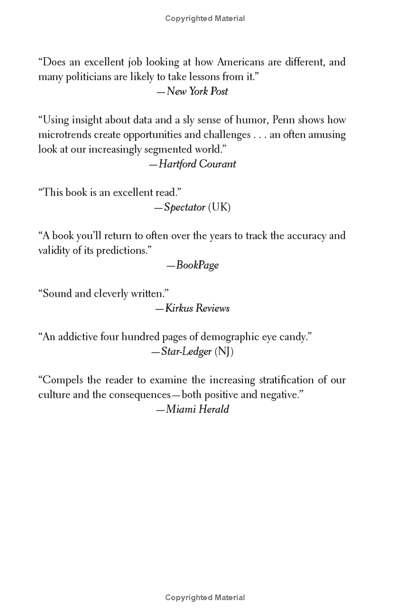 microtrends: the small forces behind tomorrow's big changes