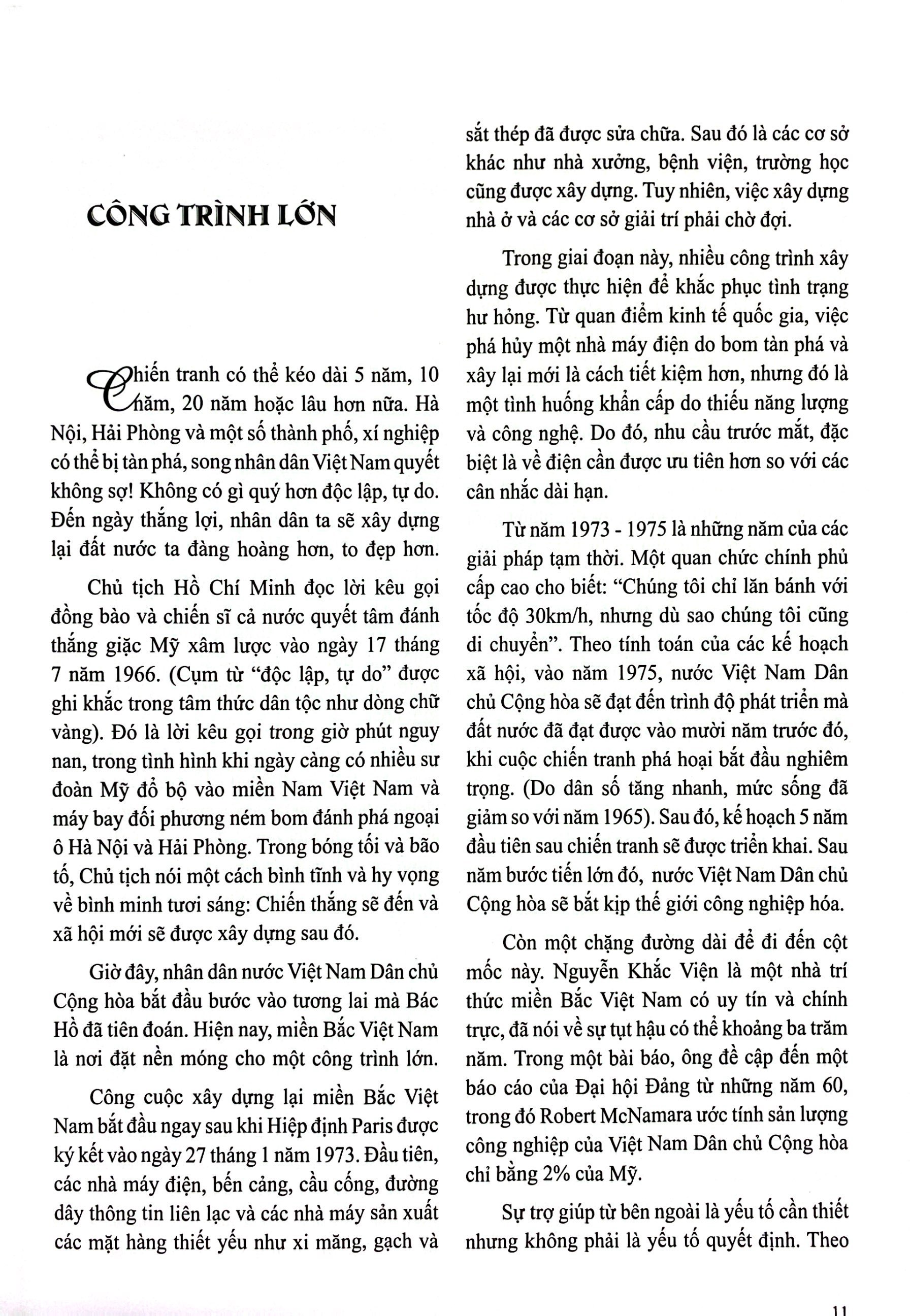 miền bắc - một thời chiến tranh một thời hòa bình