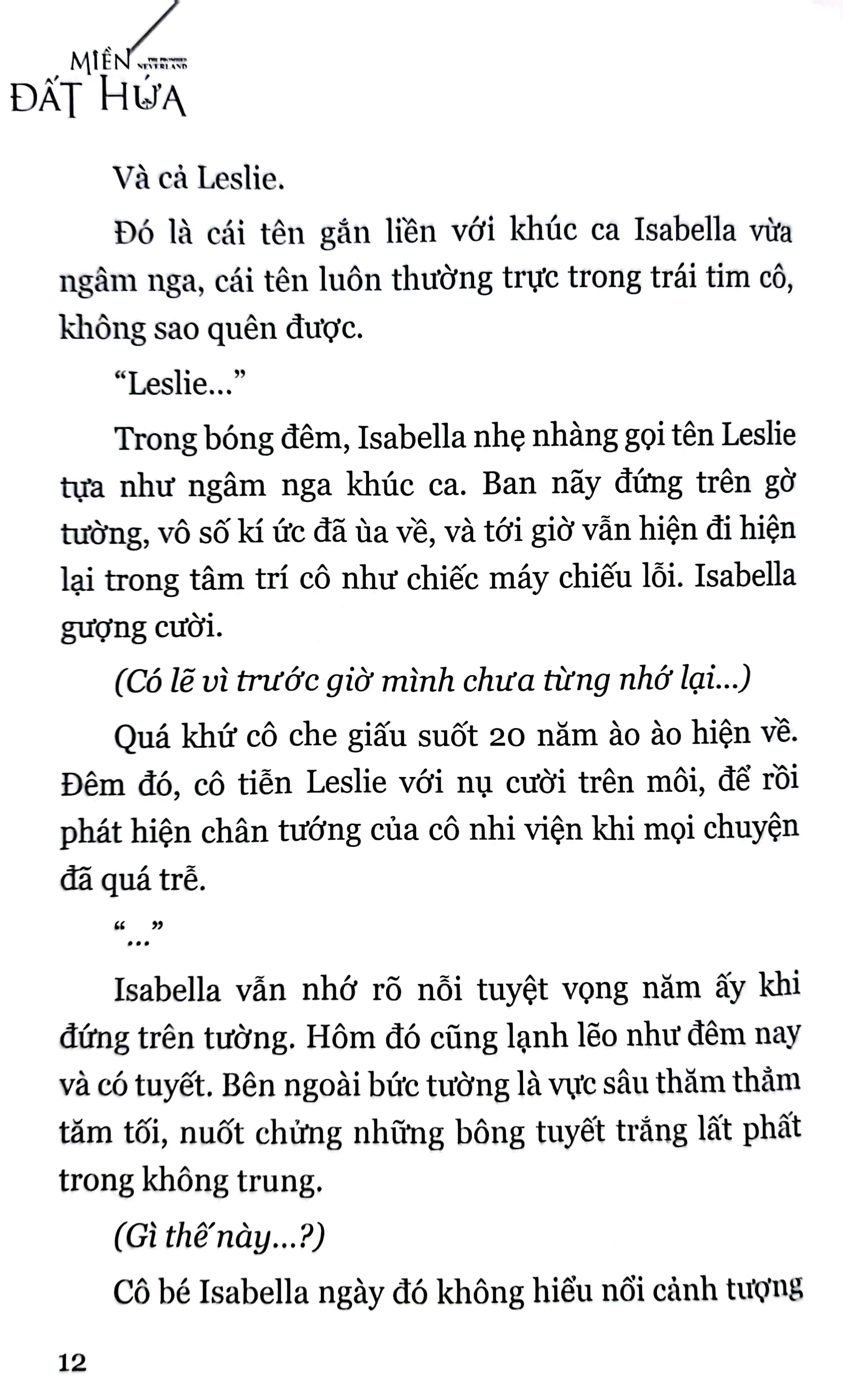 miền đất hứa - the promised neverland - khúc ca xưa của isabella và krone