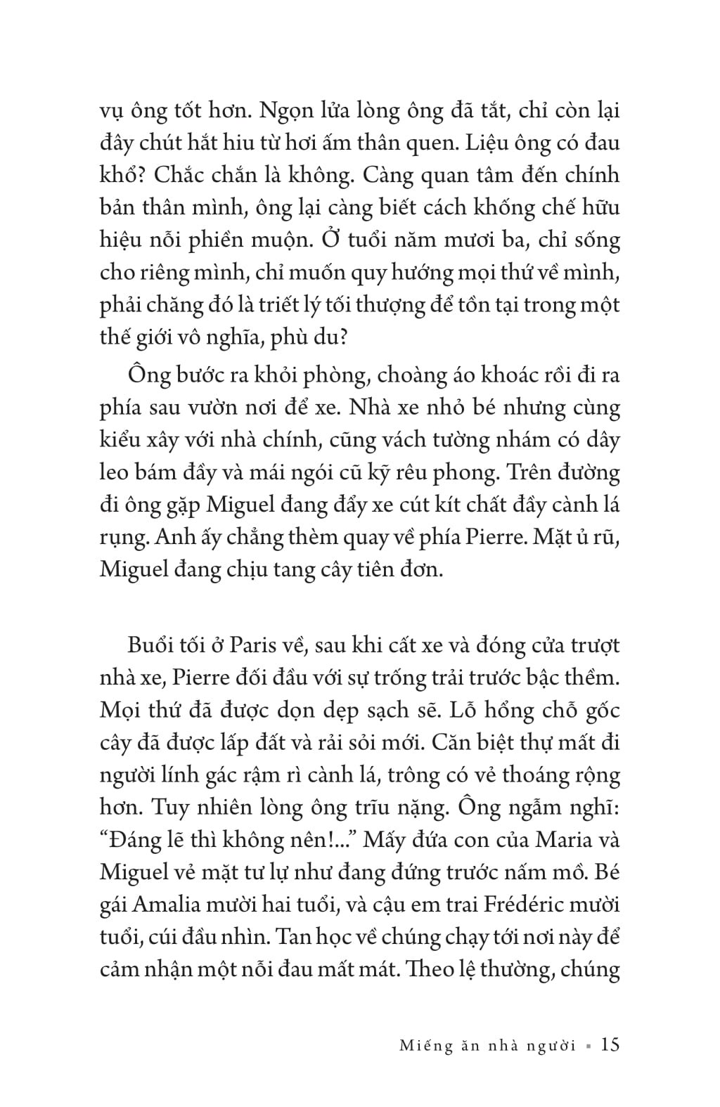 miếng ăn nhà người