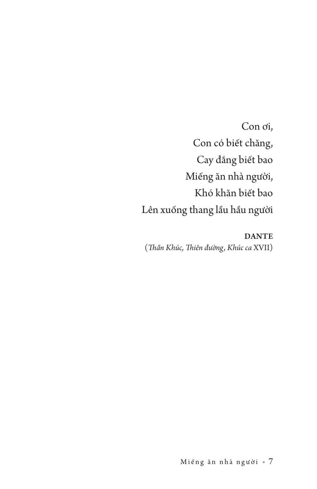 miếng ăn nhà người