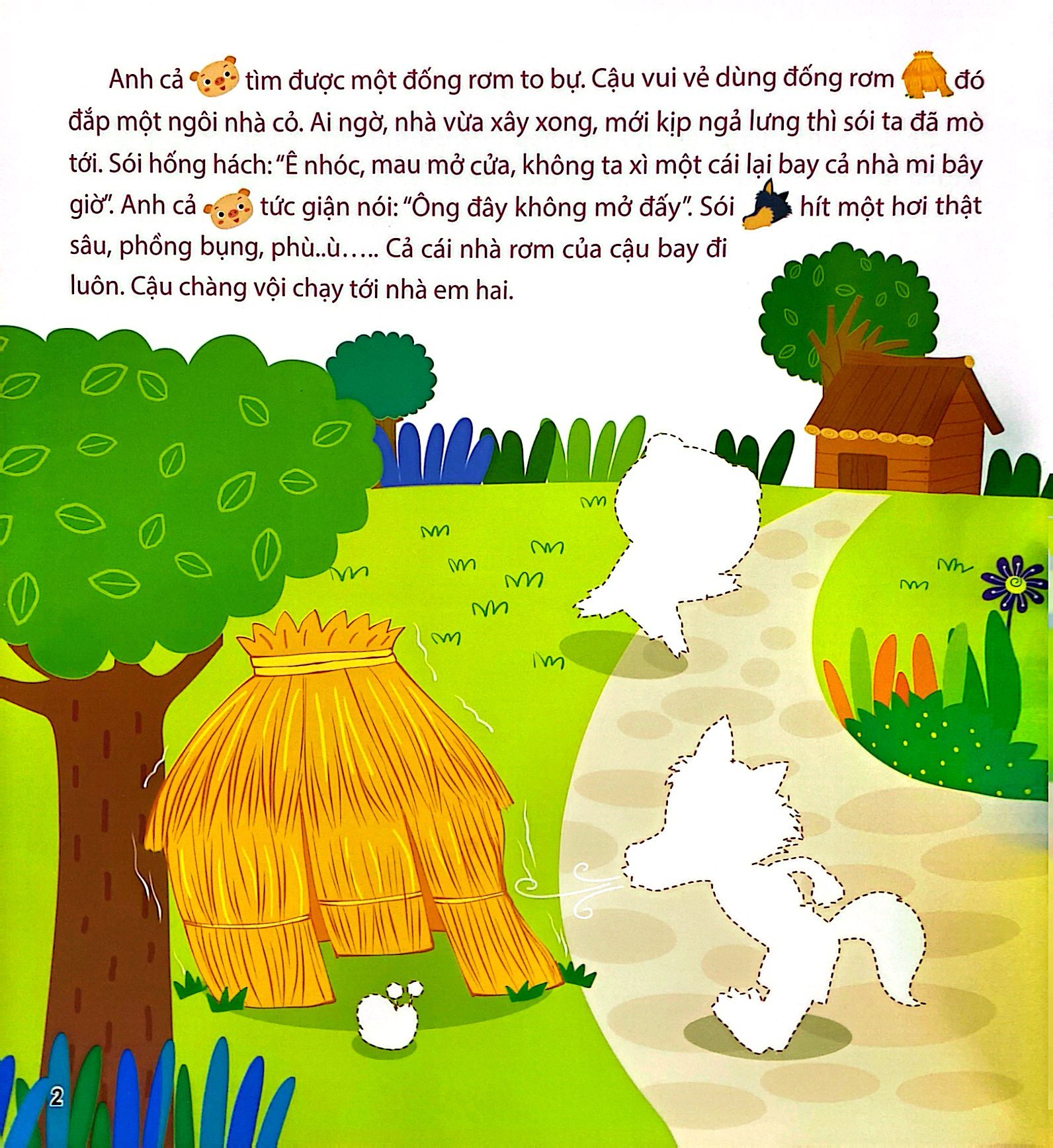 miếng dán hình vui nhộn - ba chú heo con (2-6 tuổi)