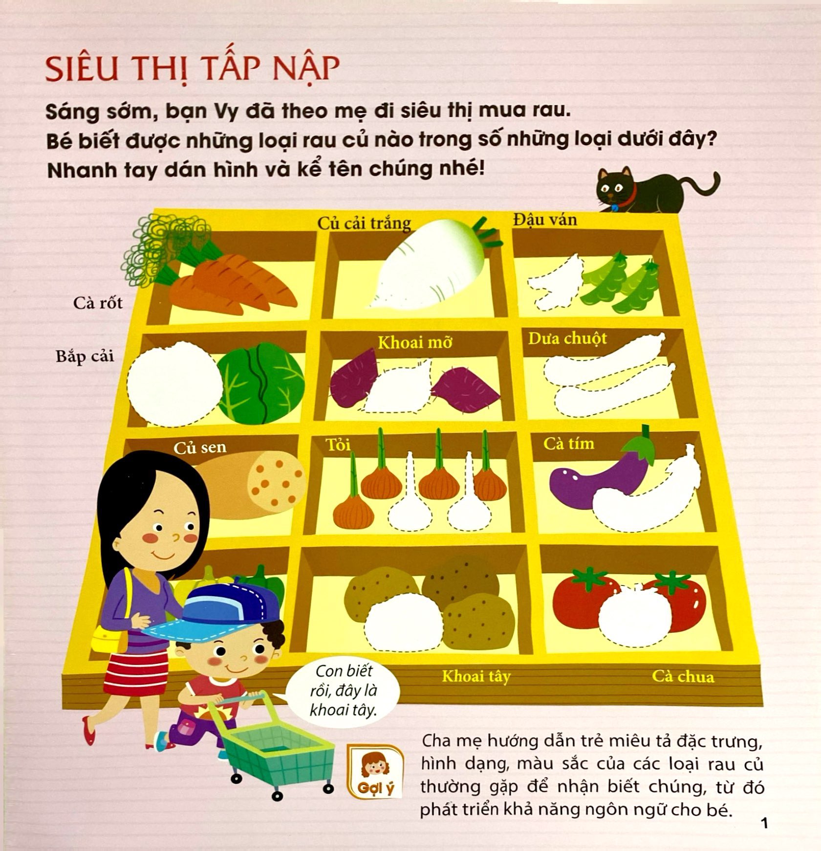 miếng dán hình vui nhộn - món ngon hằng ngày (2-6 tuổi)