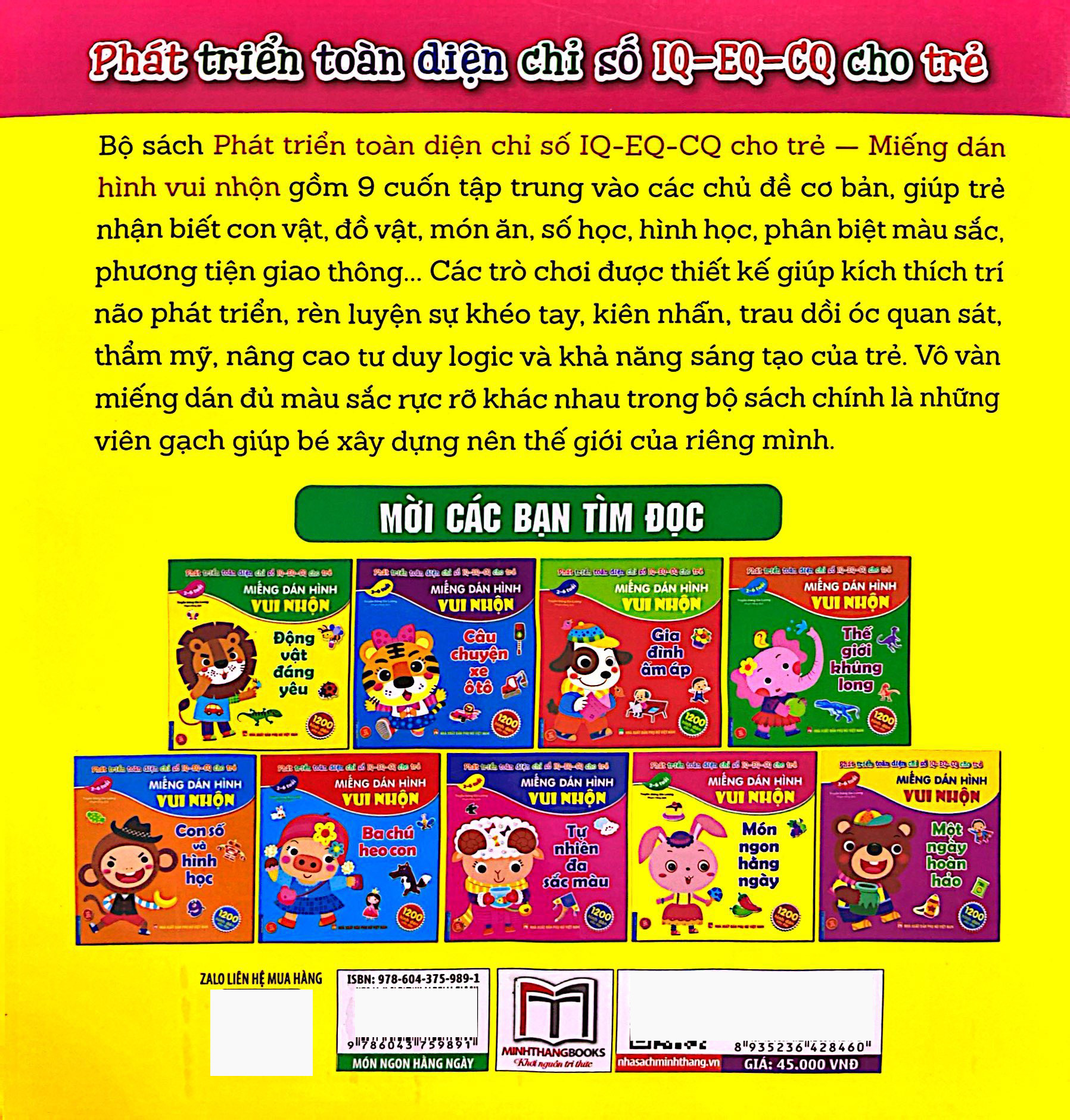 miếng dán hình vui nhộn - món ngon hằng ngày (2-6 tuổi)