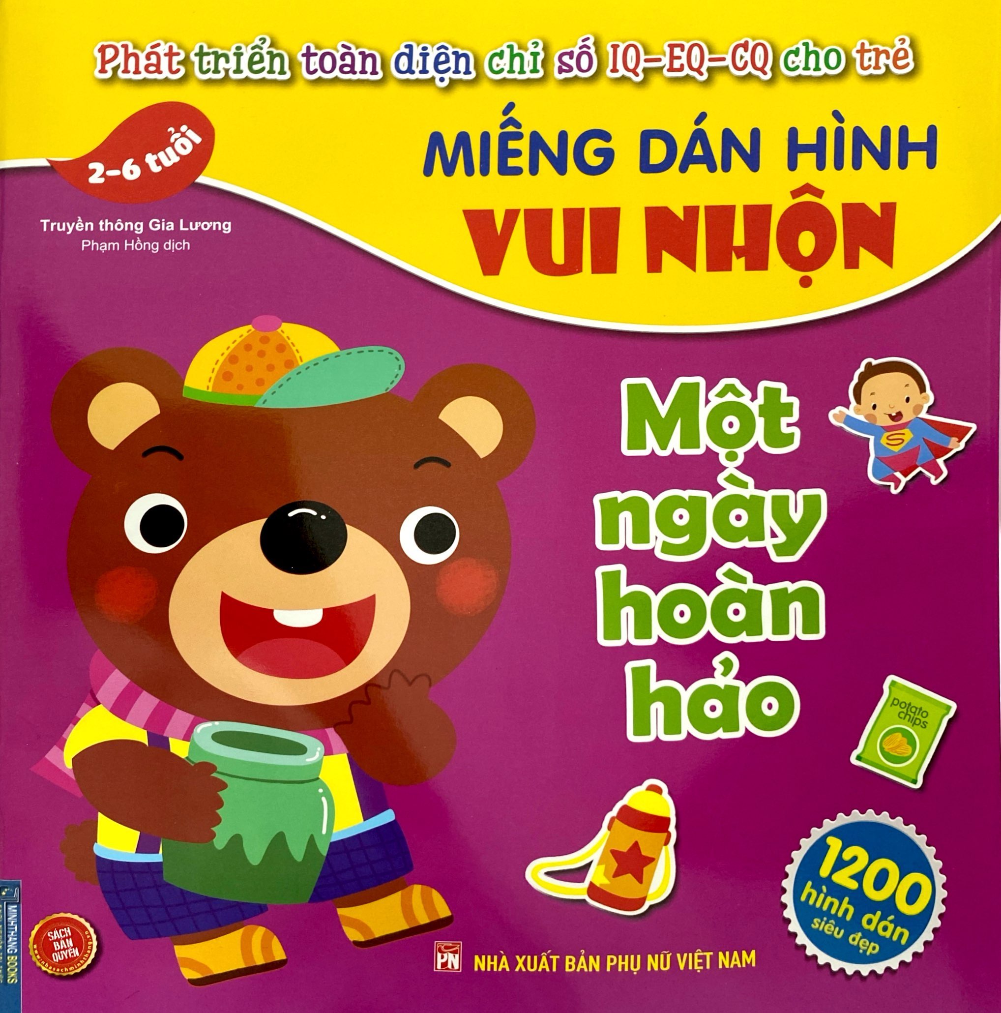 miếng dán hình vui nhộn - một ngày hoàn hảo (2-6 tuổi)