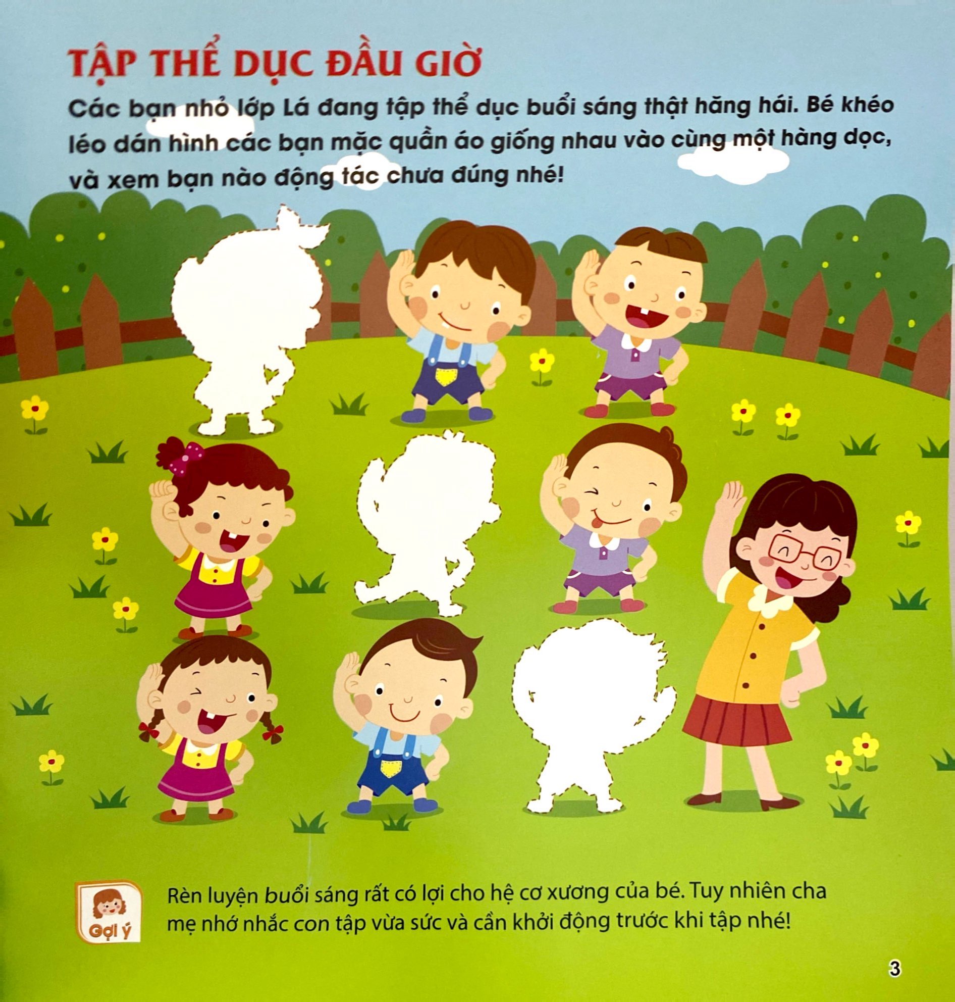 miếng dán hình vui nhộn - một ngày hoàn hảo (2-6 tuổi)