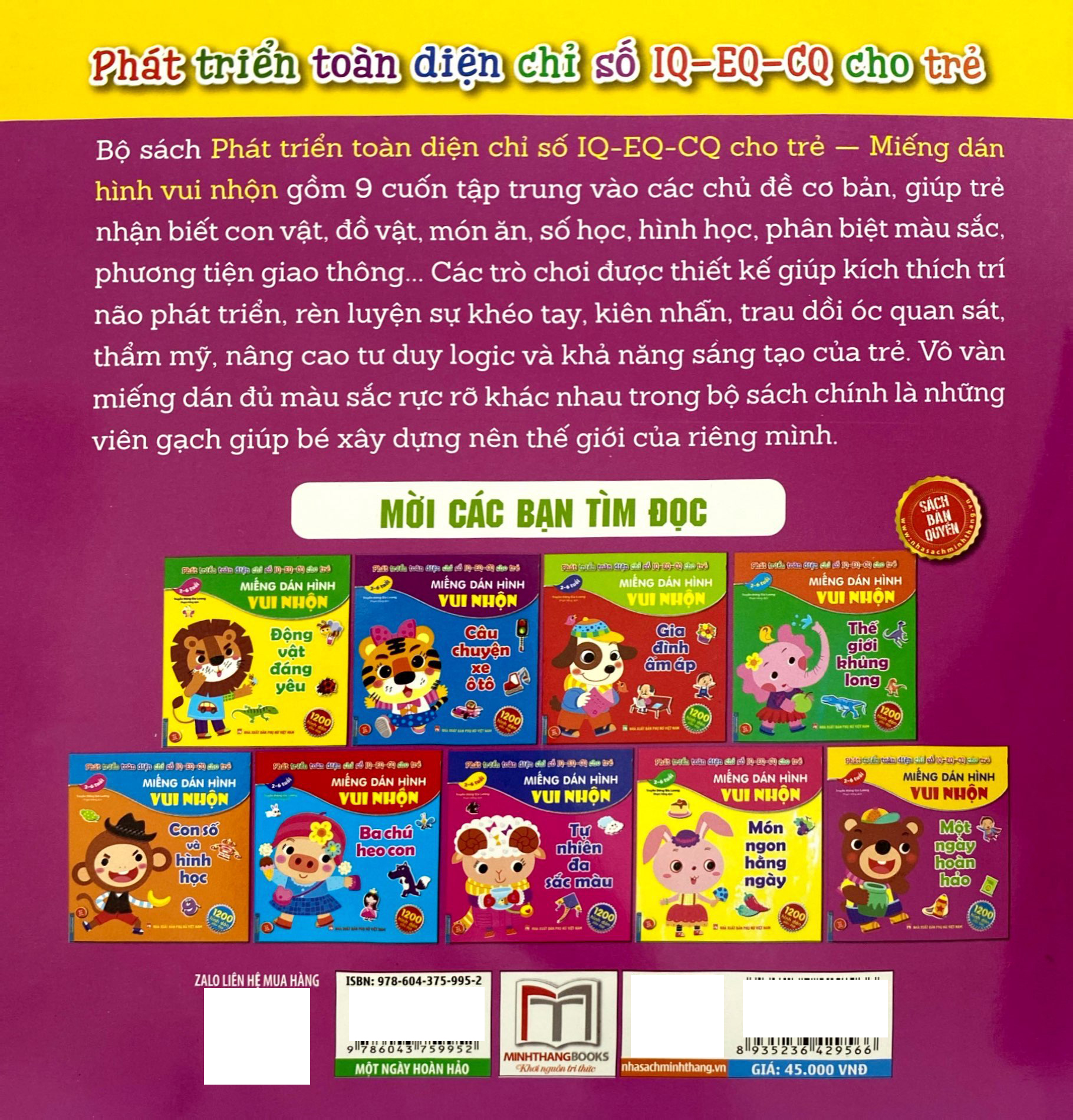 miếng dán hình vui nhộn - một ngày hoàn hảo (2-6 tuổi)