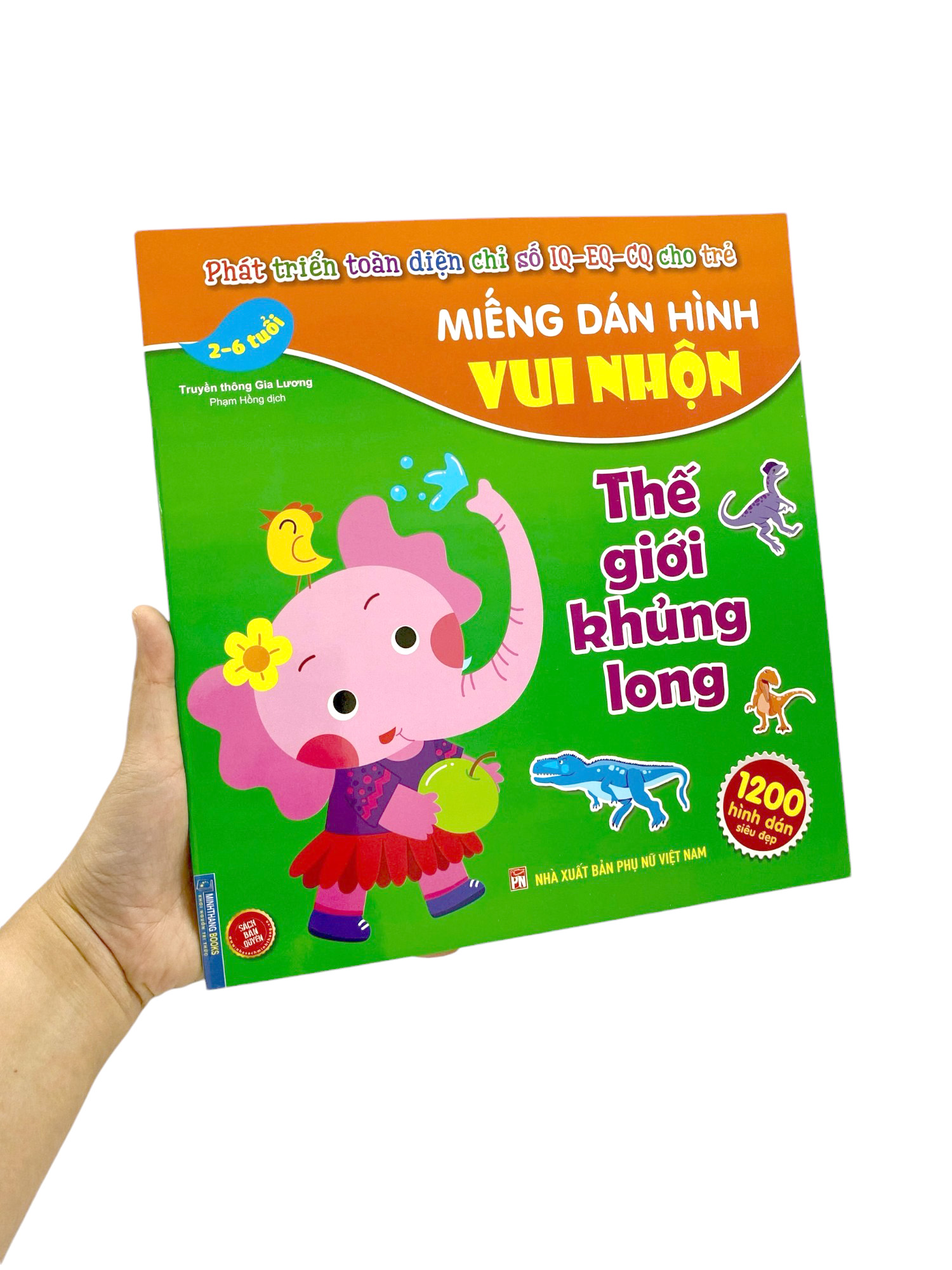 miếng dán hình vui nhộn - thế giới khủng long (2-6 tuổi)