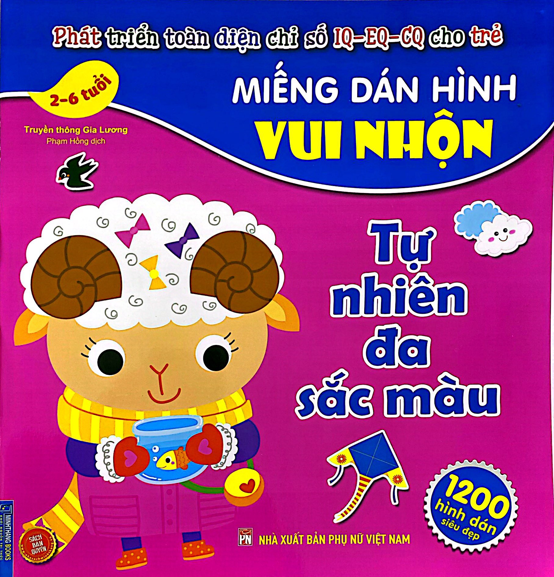 miếng dán hình vui nhộn - tự nhiên đa sắc màu (2-6 tuổi)