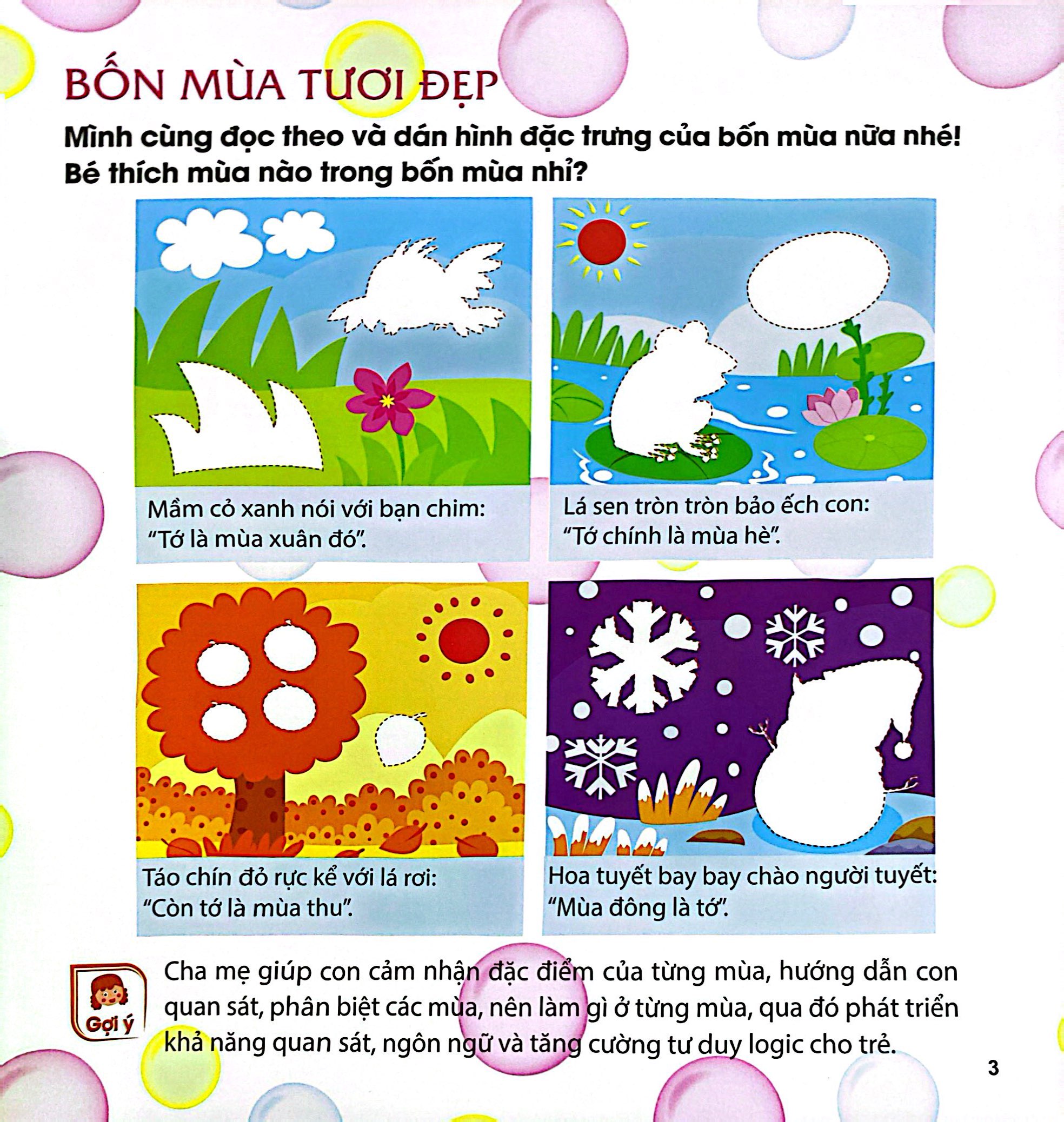 miếng dán hình vui nhộn - tự nhiên đa sắc màu (2-6 tuổi)