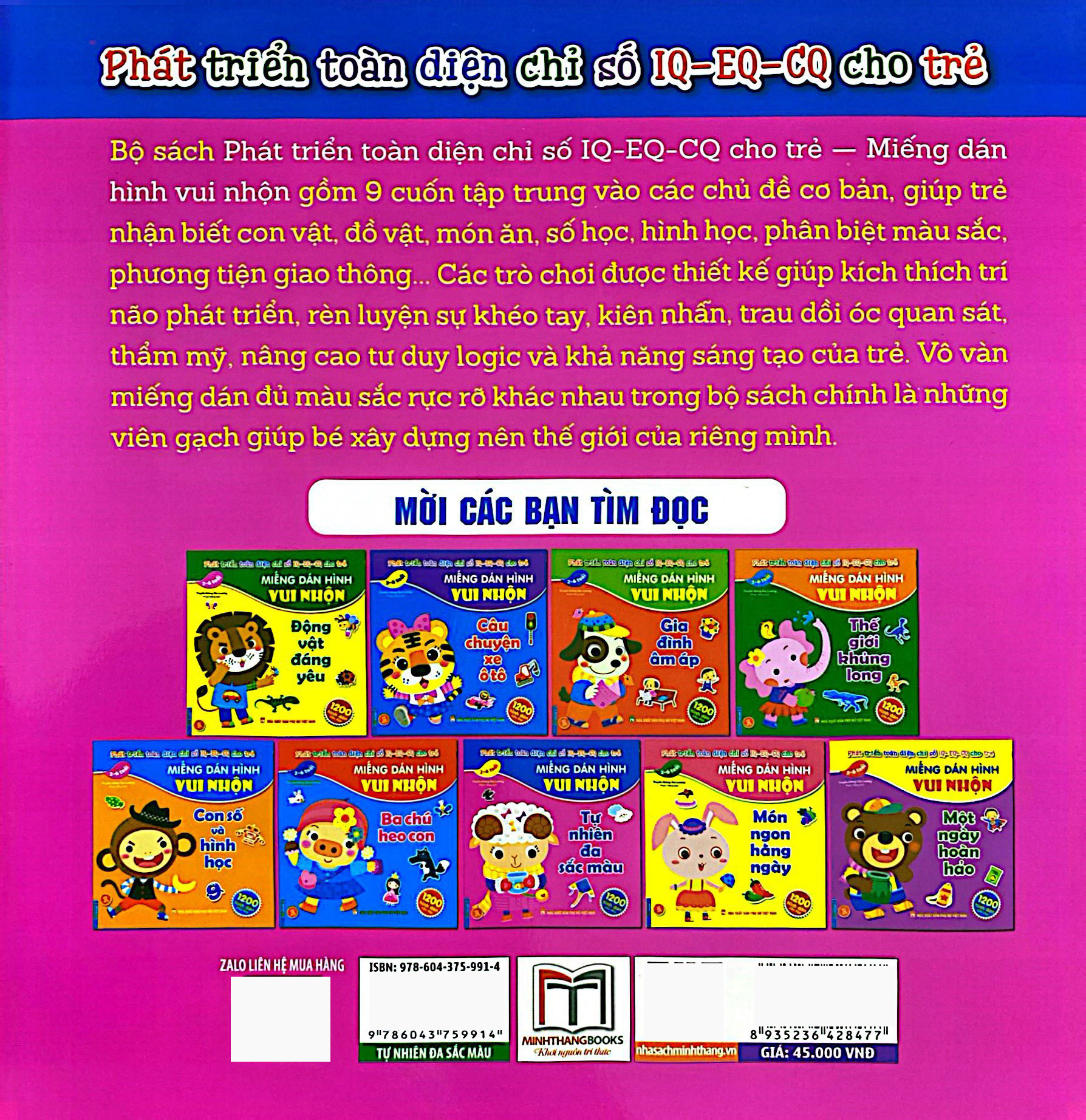 miếng dán hình vui nhộn - tự nhiên đa sắc màu (2-6 tuổi)