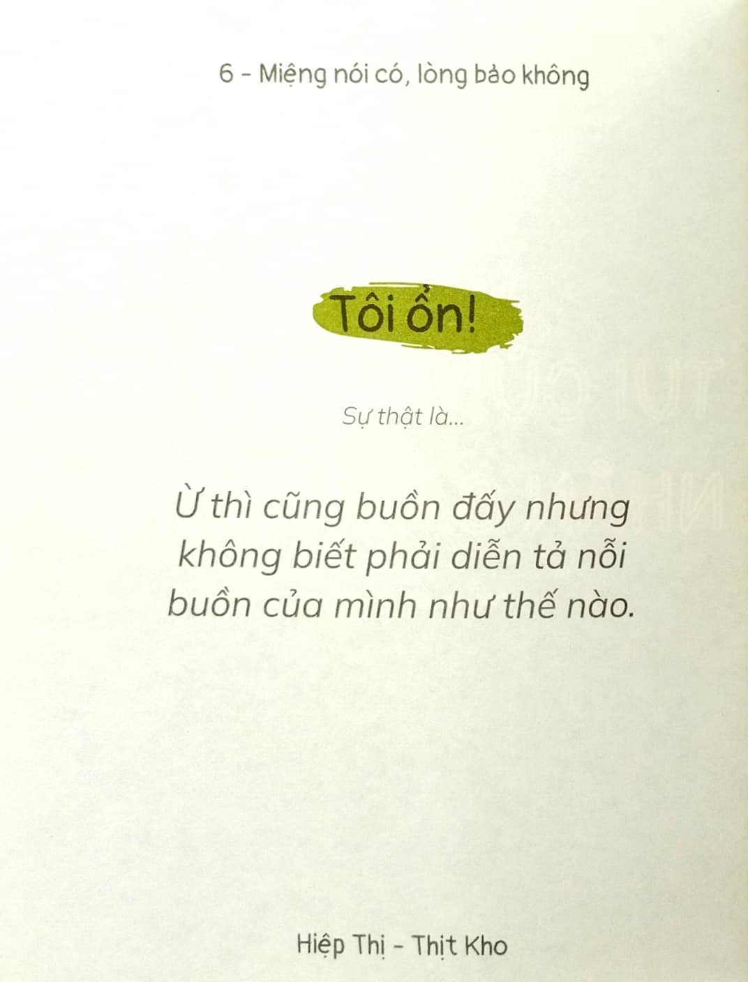 miệng nói có lòng bảo không (tái bản 2023)