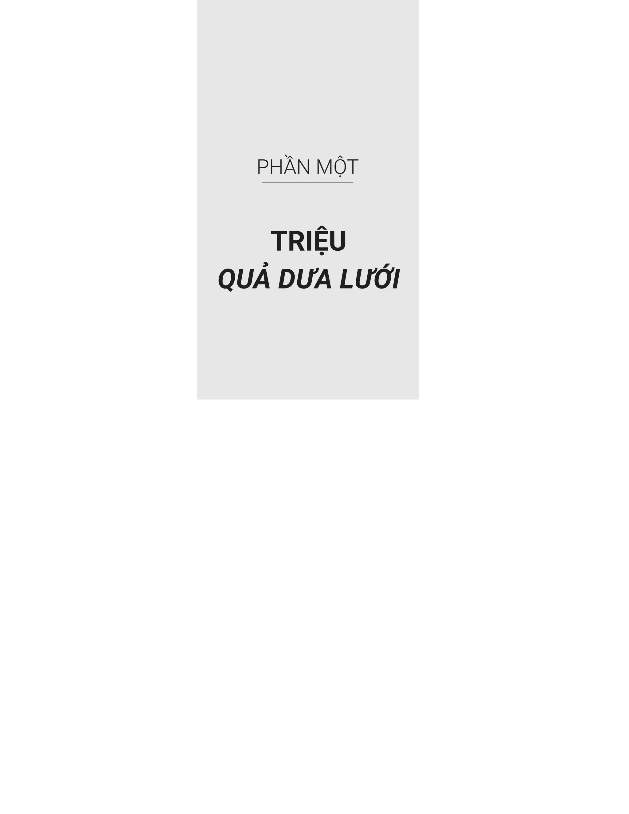 million muskmelons - triệu quả dưa lưới