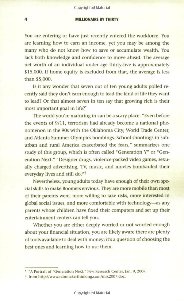 millionaire by thirty : the quickest path to early financial independence