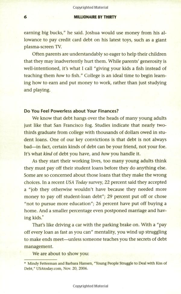 millionaire by thirty : the quickest path to early financial independence