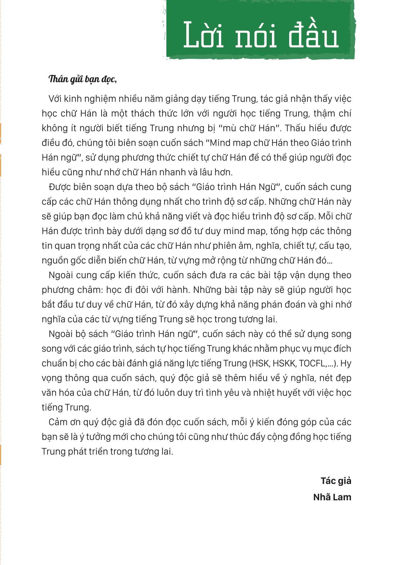 mind map chữ hán theo giáo trình hán ngữ