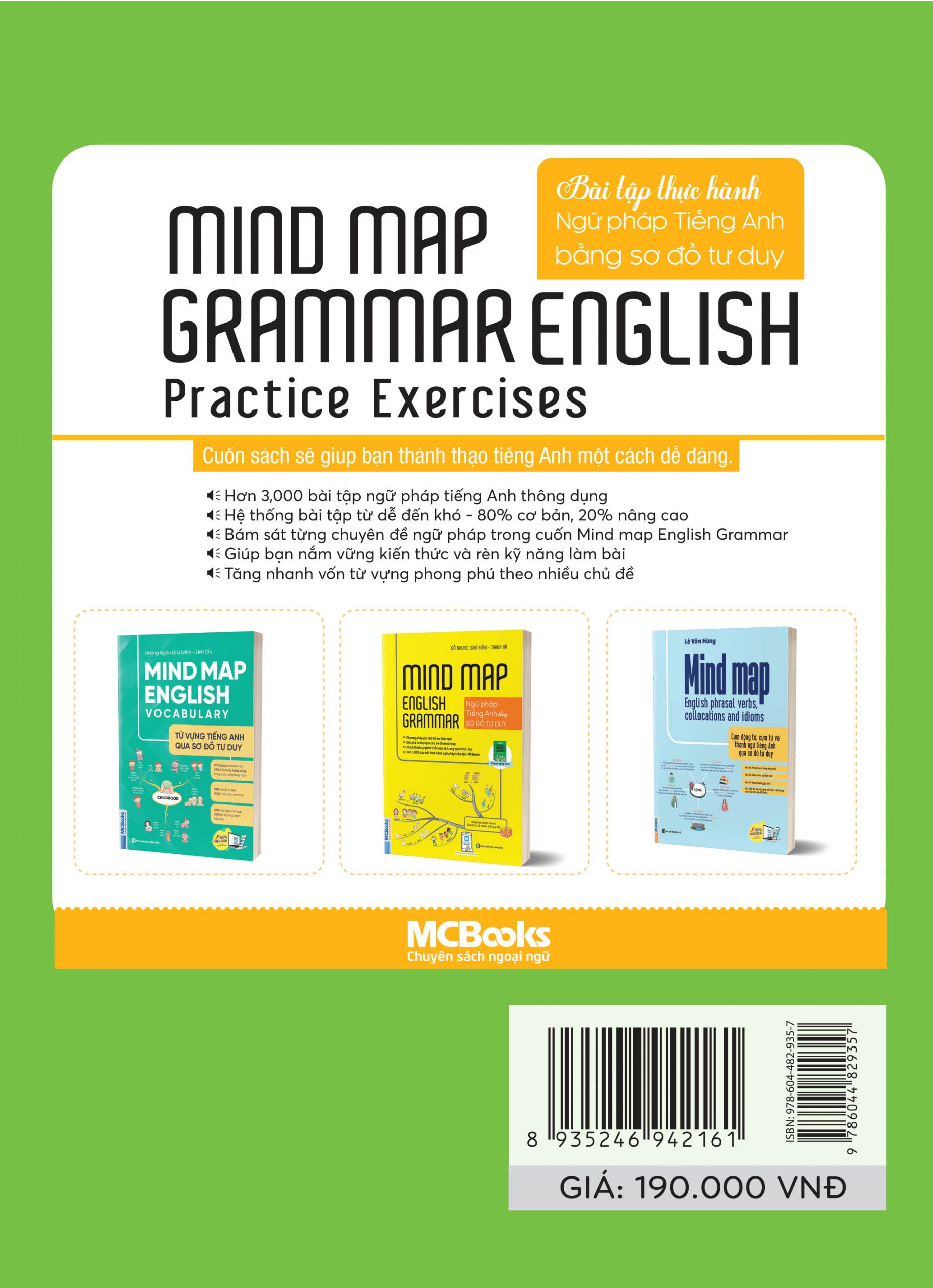 mind map english grammar practice exercises - bài tập thực hành ngữ pháp tiếng anh bằng sơ đồ tư duy