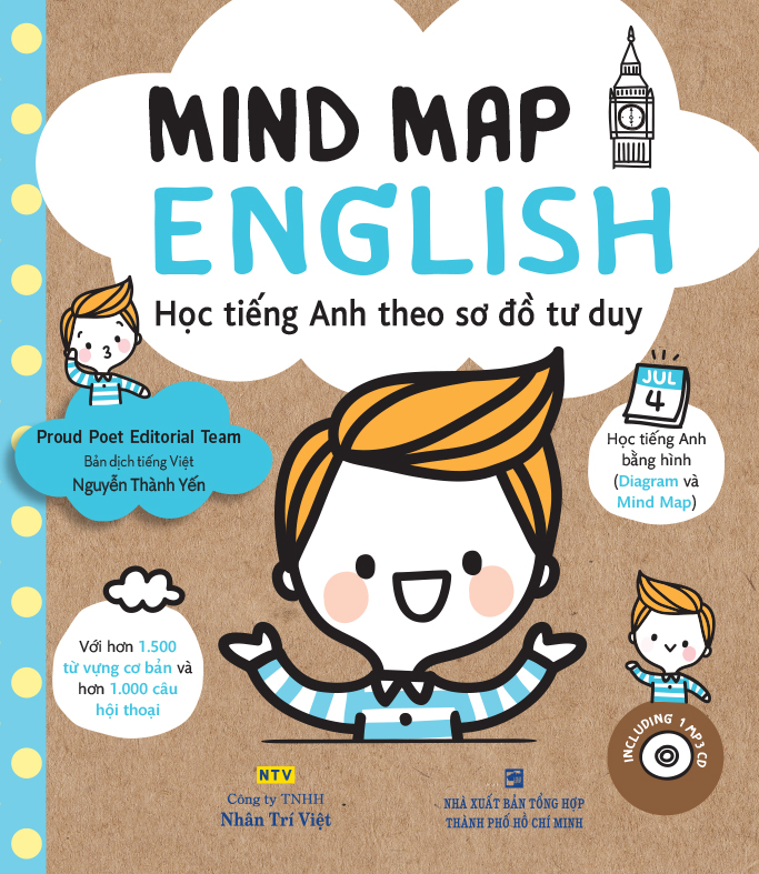 mind map english - học tiếng anh theo sơ đồ tư duy (tái bản 2024)