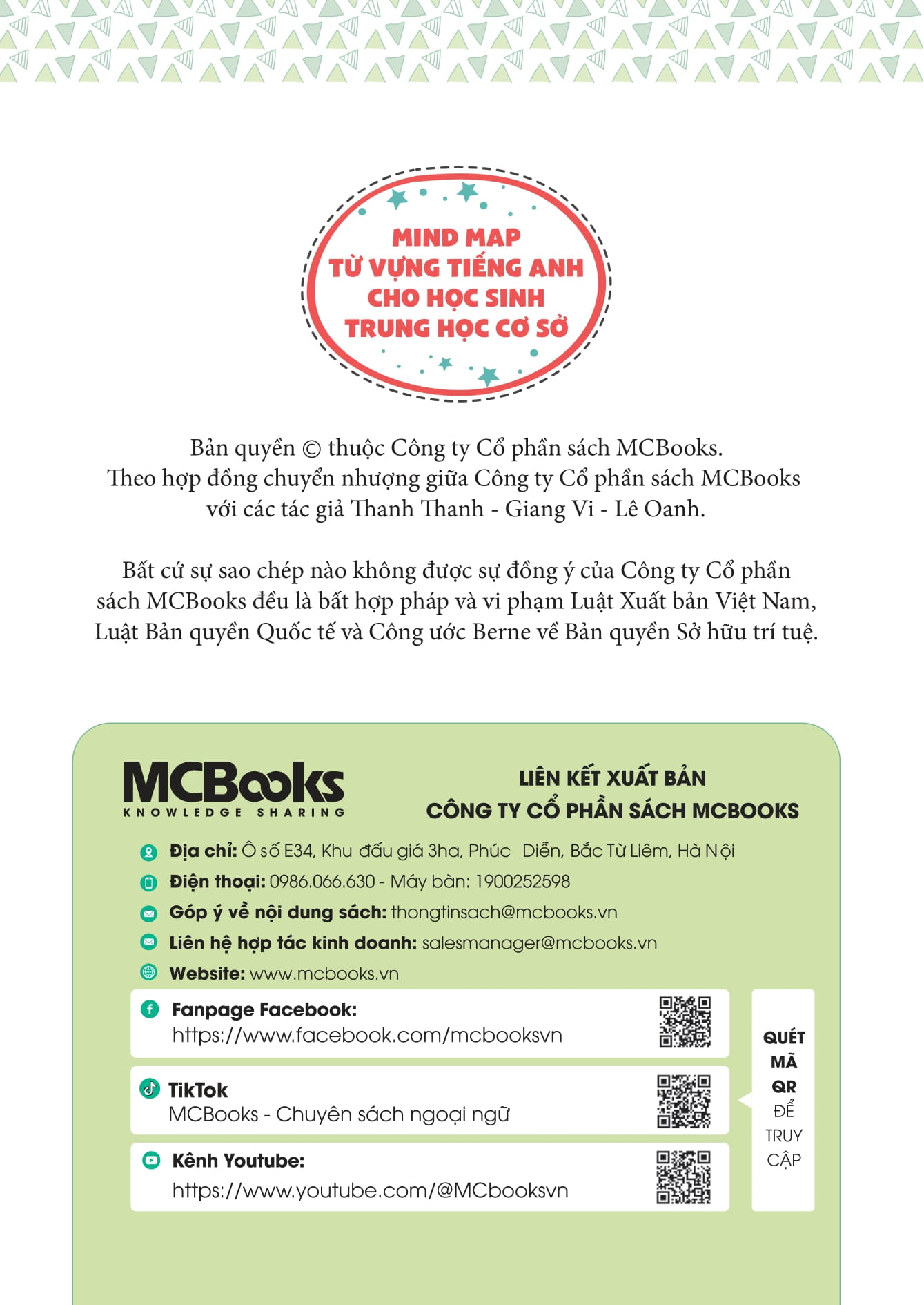 mind map từ vựng tiếng anh dành cho học sinh trung học cơ sở