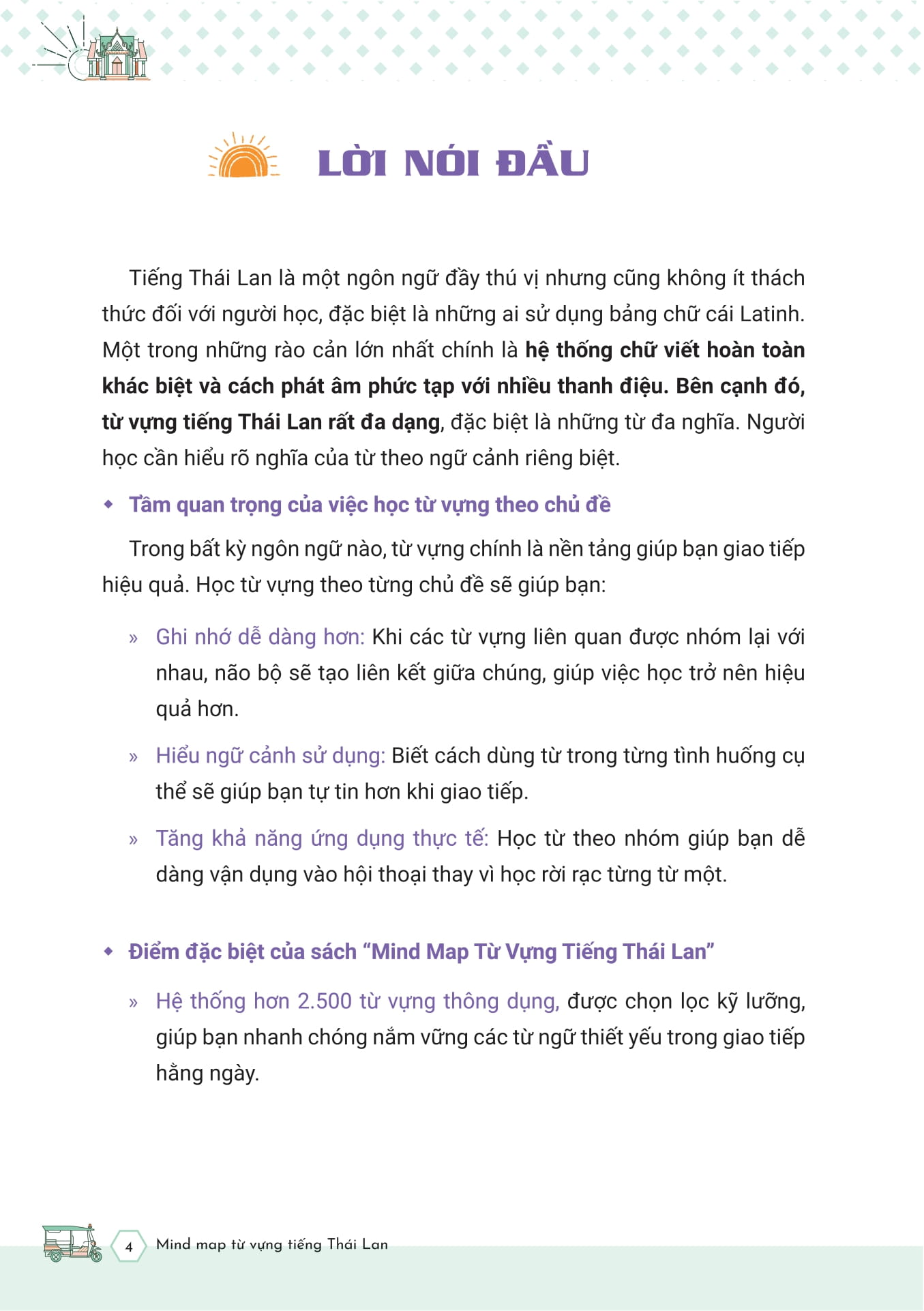 Mind Map Tu Vung Tieng Thai Lan - ผังคำศัพท์ภาษาไทย