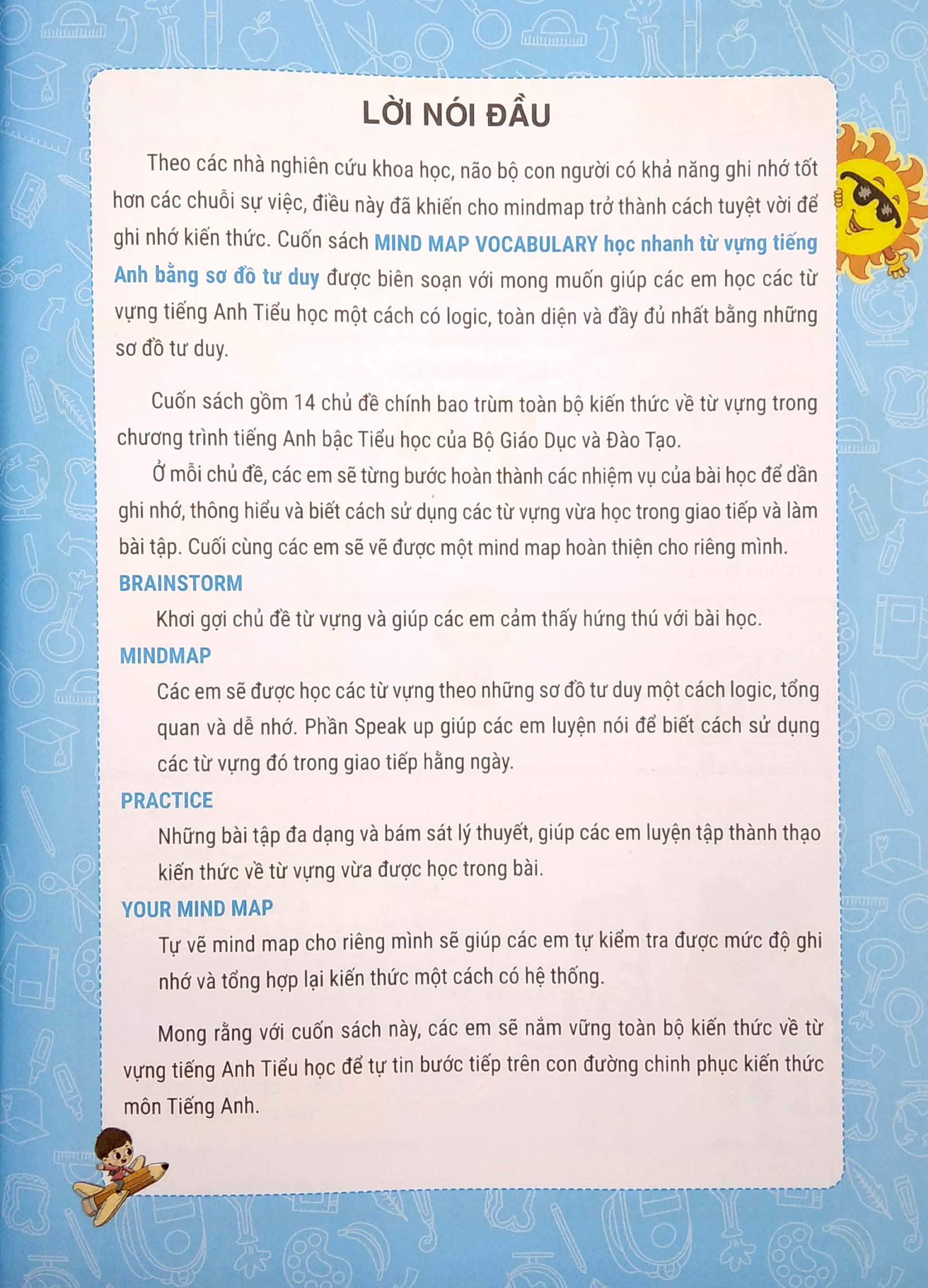 mind map vocabulary - học nhanh từ vựng tiếng anh bằng sơ đồ tư duy (tổng hợp từ vựng lớp 3-4-5 theo chủ đề)