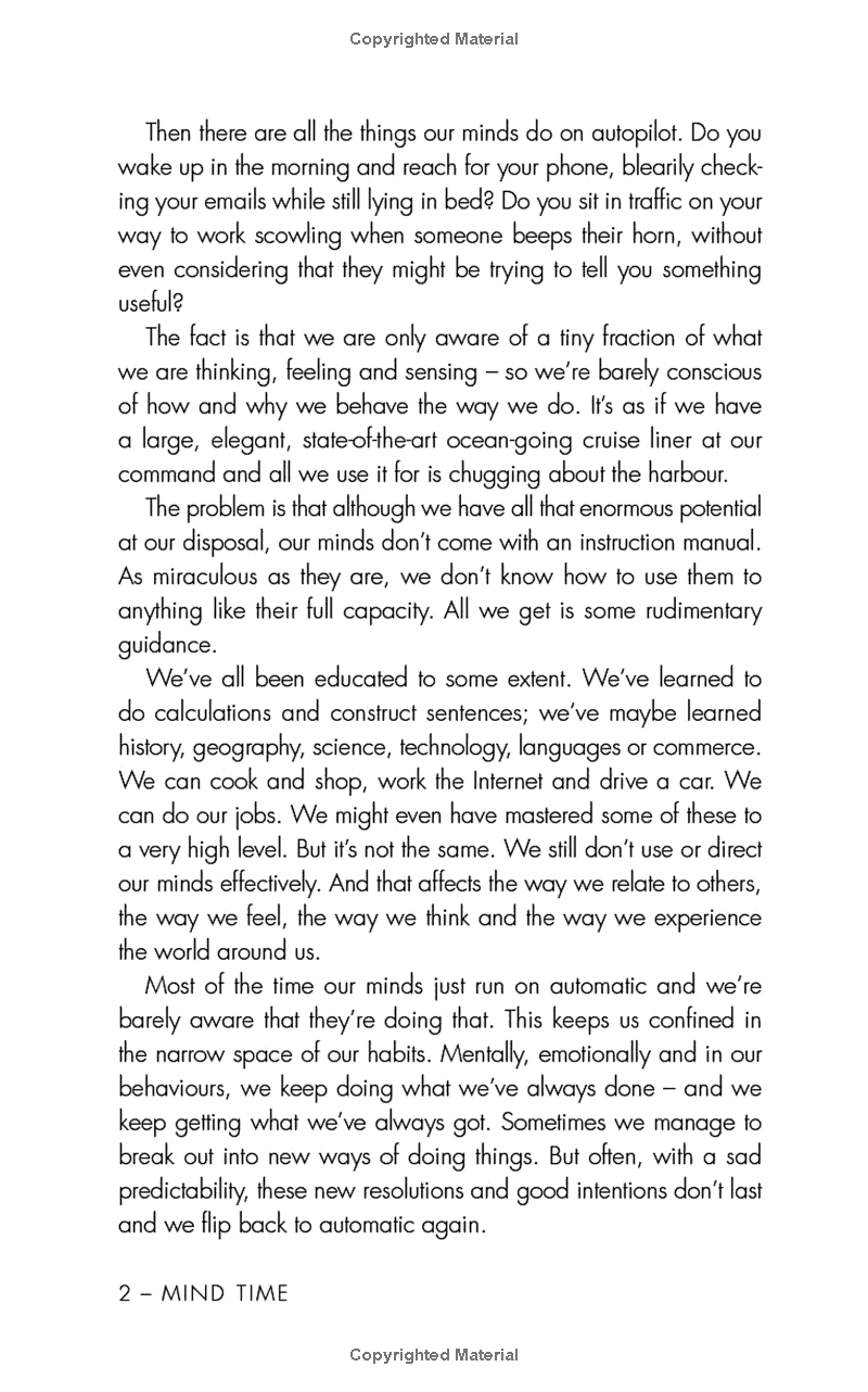 mind time: how ten mindful minutes can enhance your work, health and happiness
